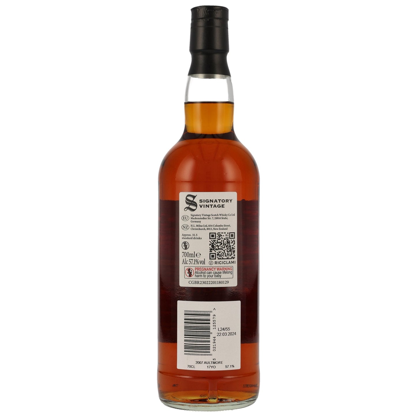 Aultmore | 100 Proof Edition #1 | Signatory Vintage | 17 Jahre | 2007/2024 | 57,1%GET A BOTTLE