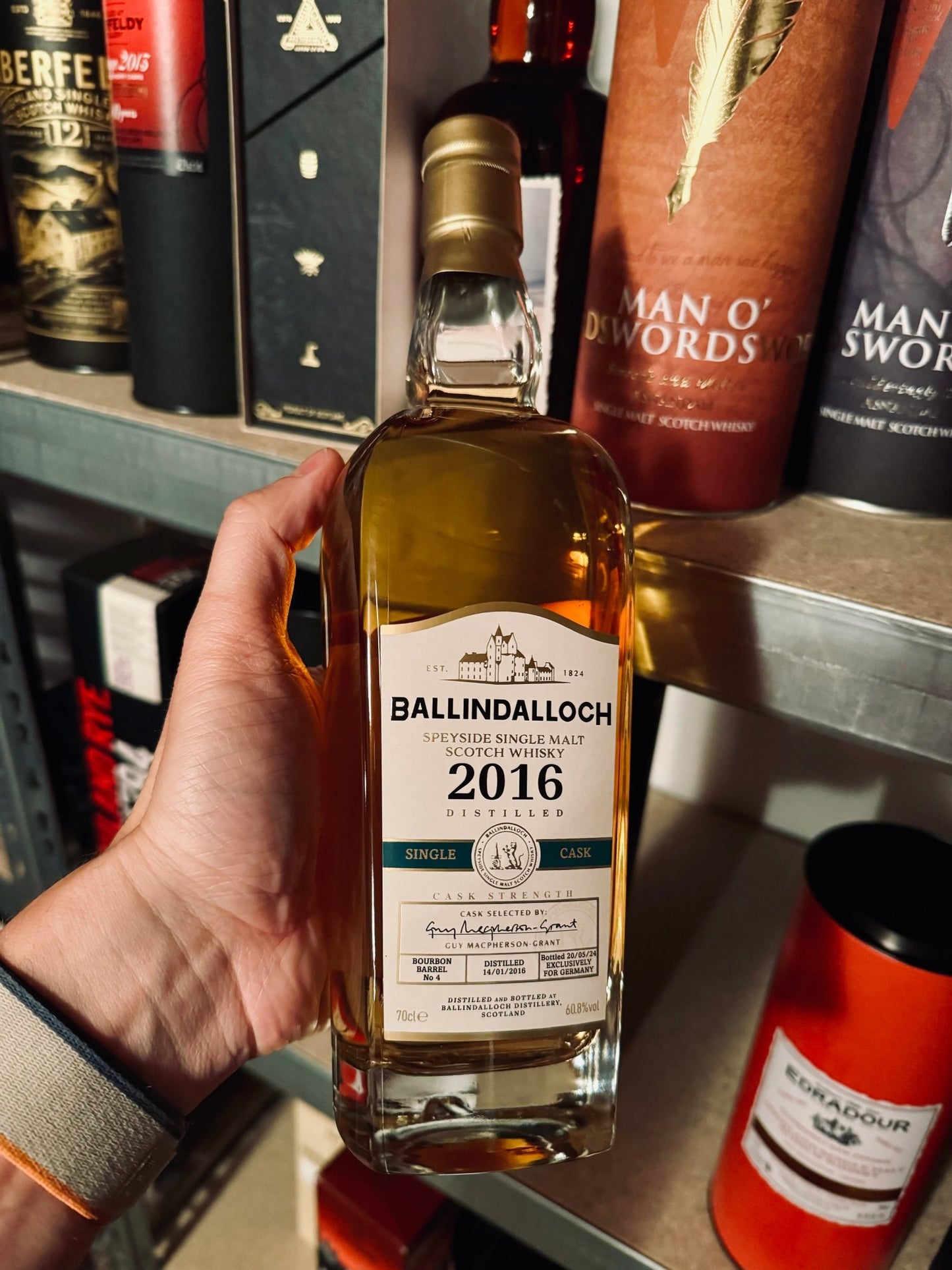 Ballindalloch | Single Bourbon Cask #4 | 8 Jahre | 2016/2024 | 60,8%GET A BOTTLE