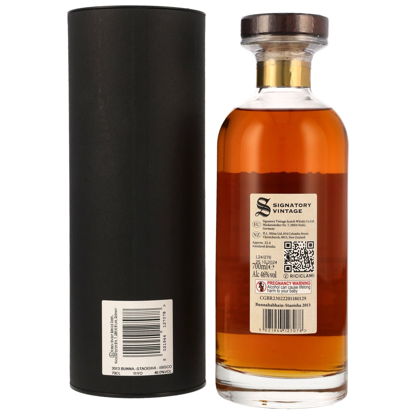 Bunnahabhain Staoisha | 11 Jahre | 2013/2024 | Signatory Vintage | Ibisco Decanter | 46%GET A BOTTLE