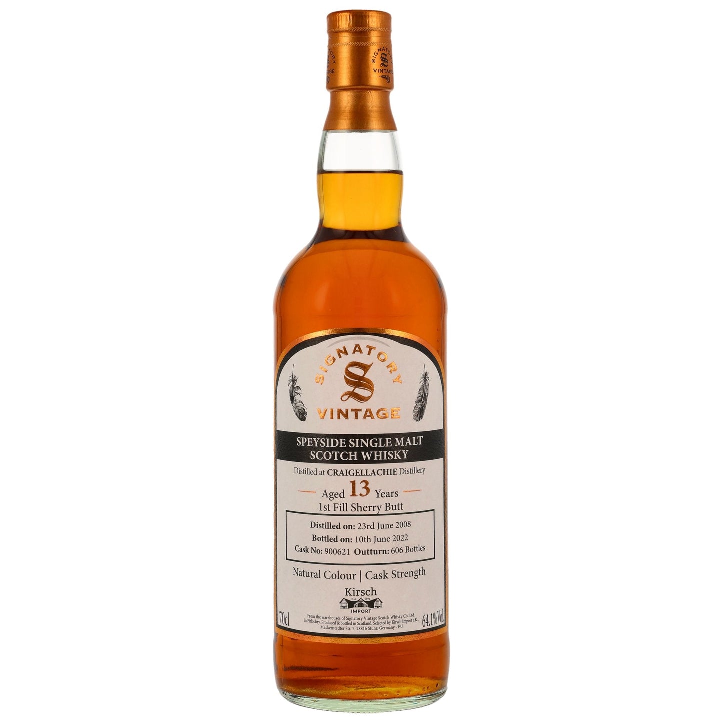 Craigellachie |Sherry Cask #900621 | Signatory Vintage | 2008/2022 | 64,1%GET A BOTTLE
