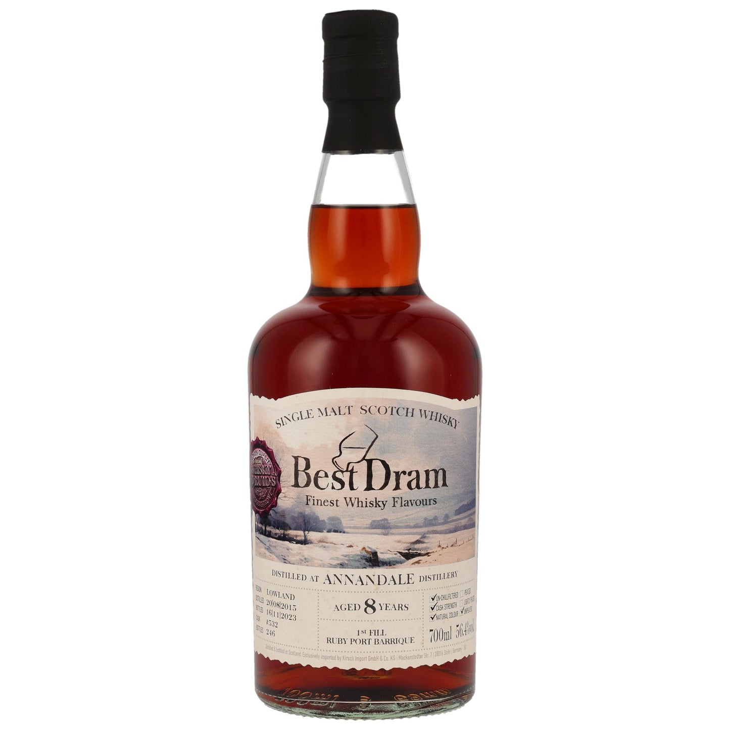 Annandale | Best Dram | Ruby Port Barrique #532 | 8 Jahre | 2015/2023 | 56,4%GET A BOTTLE