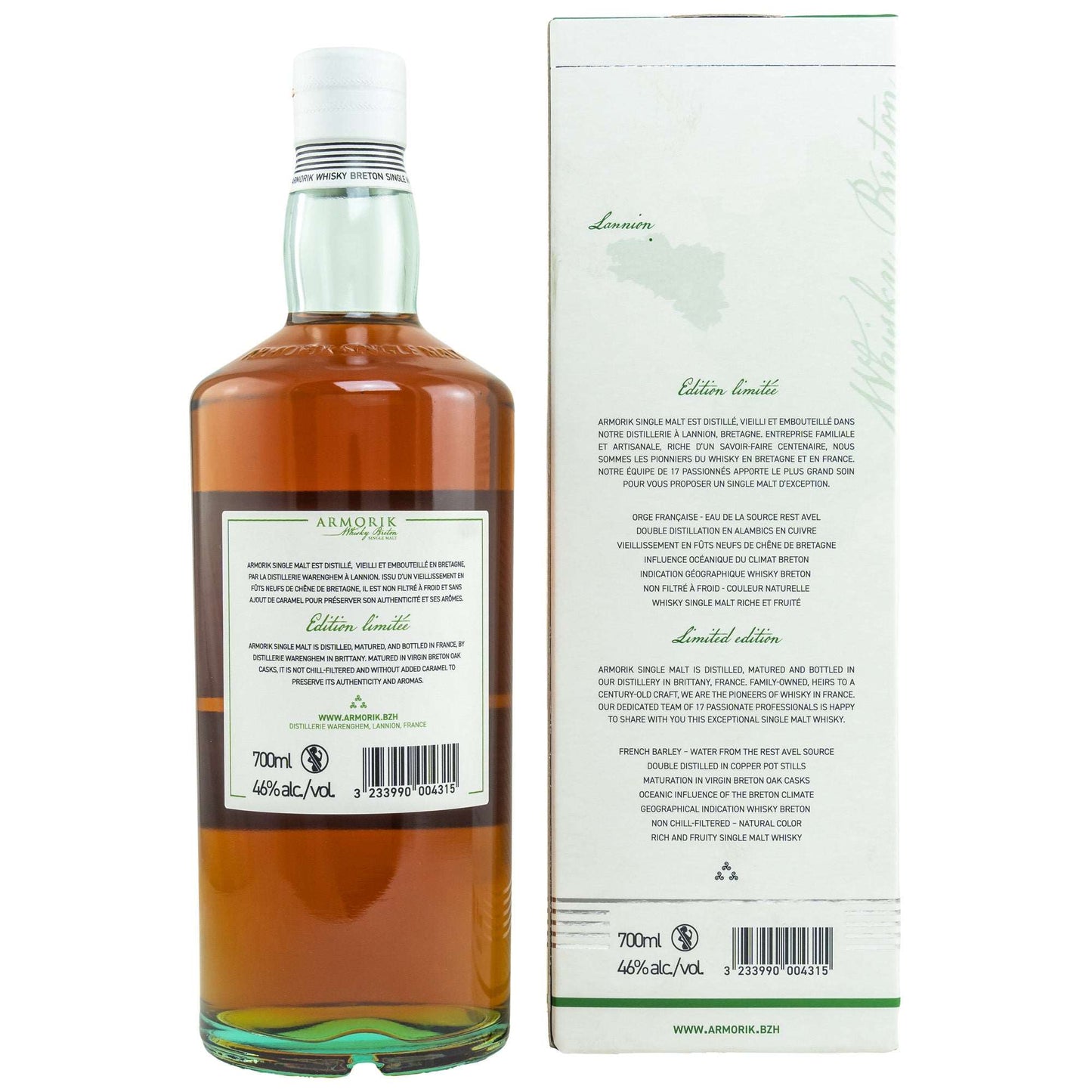 Armorik | 10 Jahre | 2022 Dervenn | Single Malt French Whisky | 0,7l | 46%GET A BOTTLE