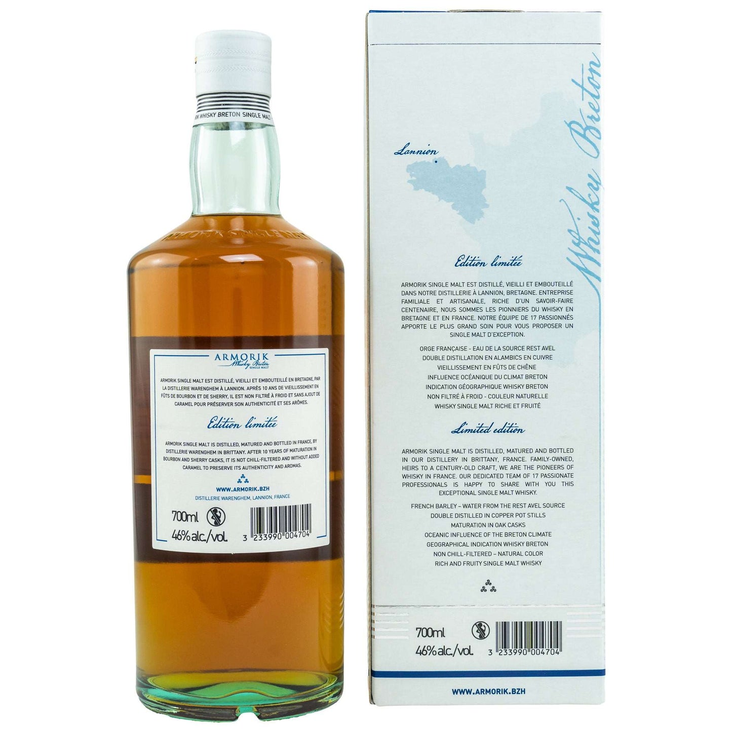 Armorik | 10 Jahre | 2022 Edition | Single Malt French Whisky | 0,7l | 46%GET A BOTTLE