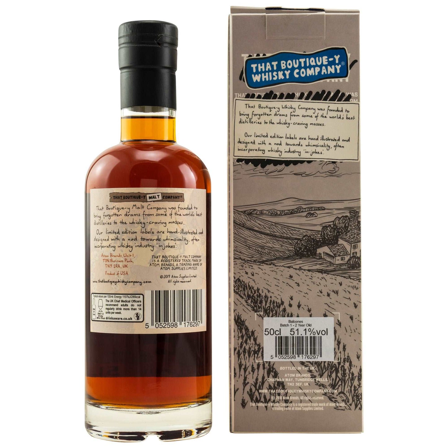 Balcones | 2 Jahre | Batch 1 | Brimstone Cask Aged | TBWC | Texas Single Malt Spirit | 0,5l | 51,1%GET A BOTTLE