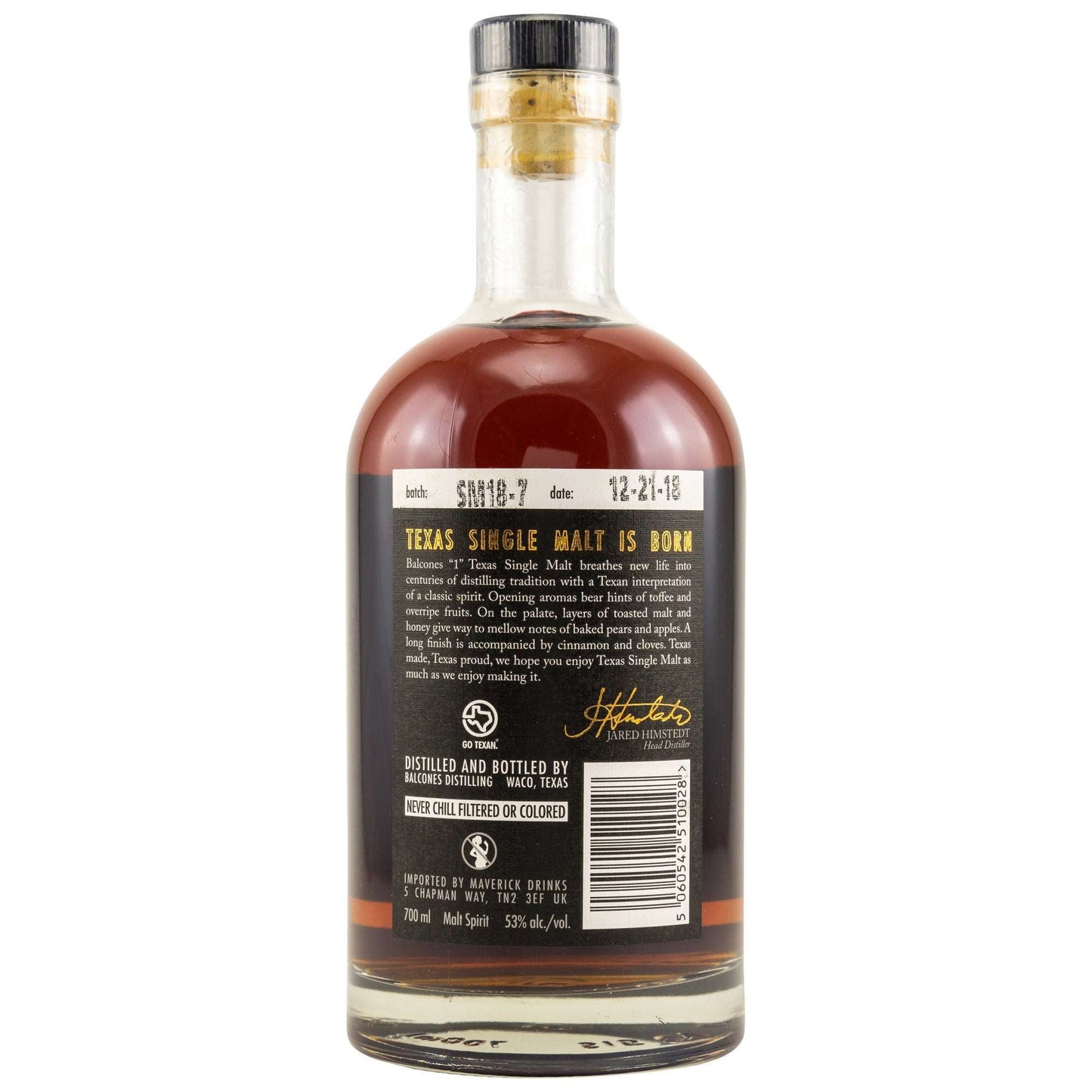 Balcones | Texas Single Malt | Classic Edition | Texas Spirit | 0,7l | 53%GET A BOTTLE