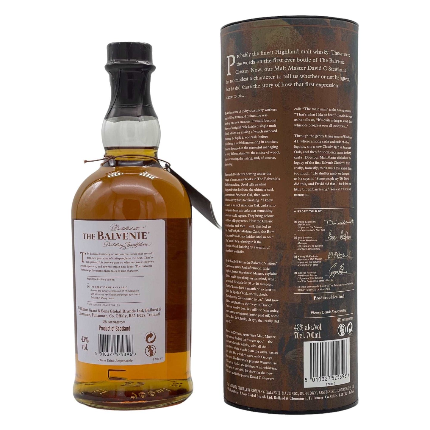 Balvenie | The Creation of A Classic | The Original Cask Finish | 0,7l | 43%GET A BOTTLE