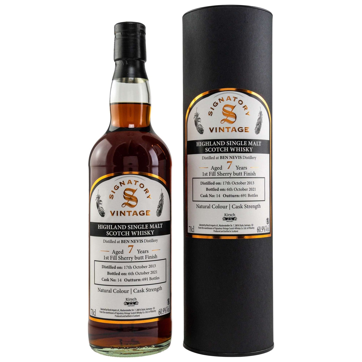 Ben Nevis | 7 Jahre | Signatory Vintage Single Cask #14 | Sherry Butt Finish | 0,7l | 60,9%GET A BOTTLE