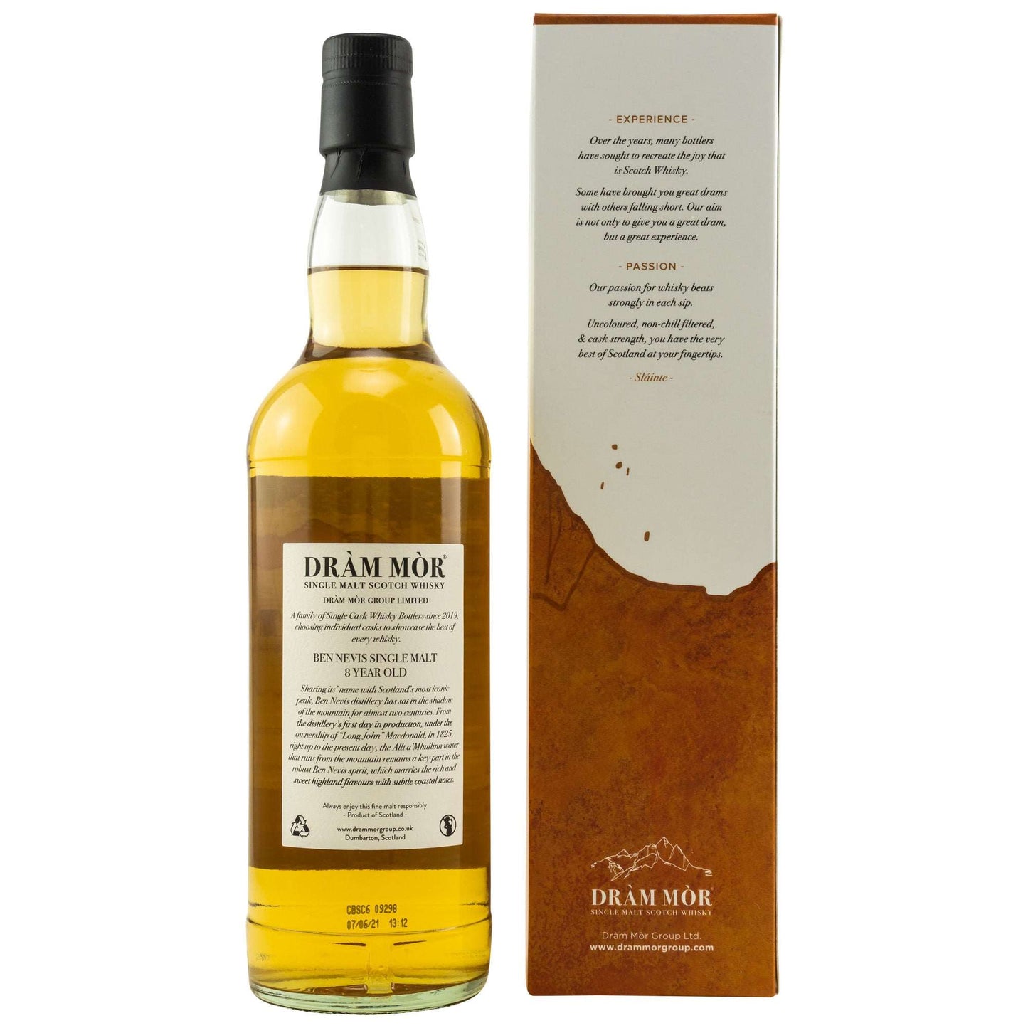 Ben Nevis | 8 Jahre | Dram Mor | White Port Finish | Single Cask #2084 | 0,7l | 53%GET A BOTTLE