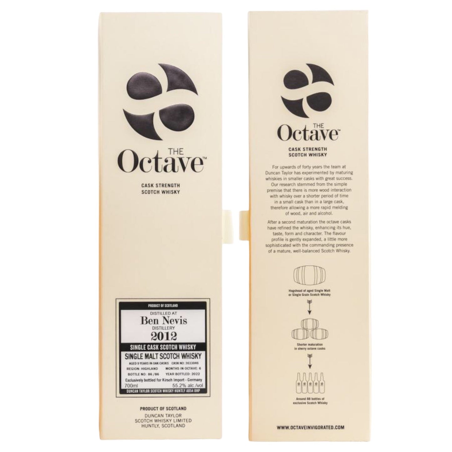 Ben Nevis | 9 Jahre | 2012/2022 | The Octave | Duncan Taylor | Single Cask #3633046 | 0,7l | 55,2%GET A BOTTLE