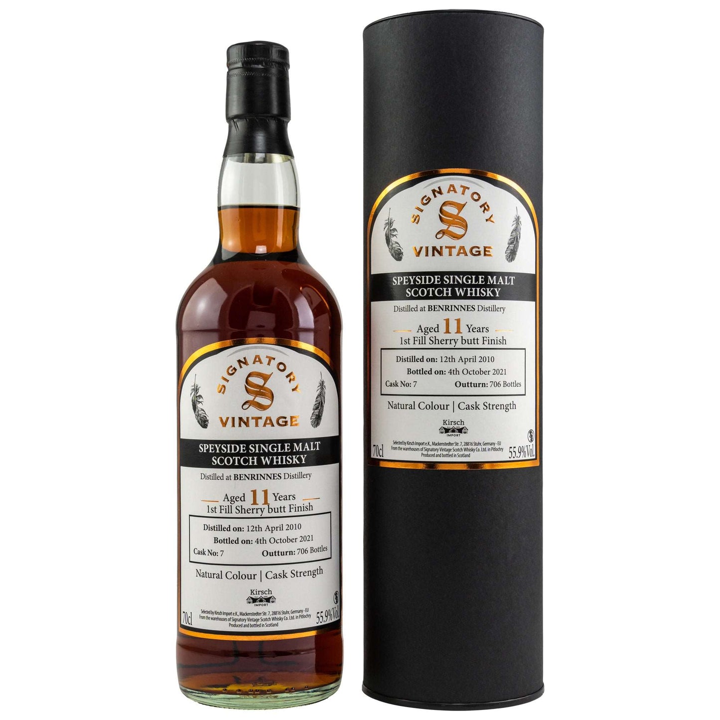 Benrinnes | 11 Jahre | Signatory Vintage Single Cask #7 | Sherry Butt Finish | 0,7l | 55,9%GET A BOTTLE