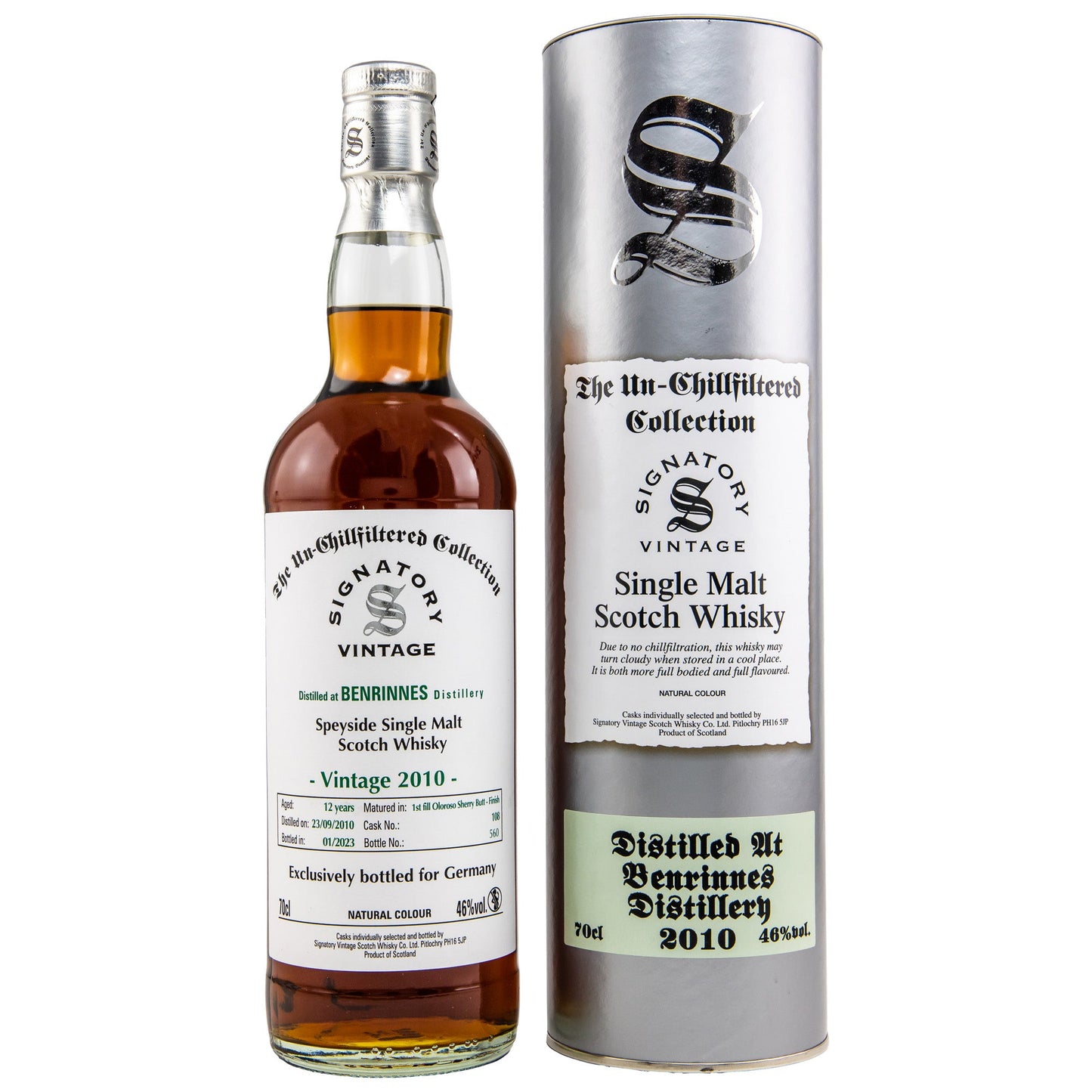 Benrinnes | 12 Jahre | Sherry #108 | Signatory Vintage | 0,7l | 46%GET A BOTTLE