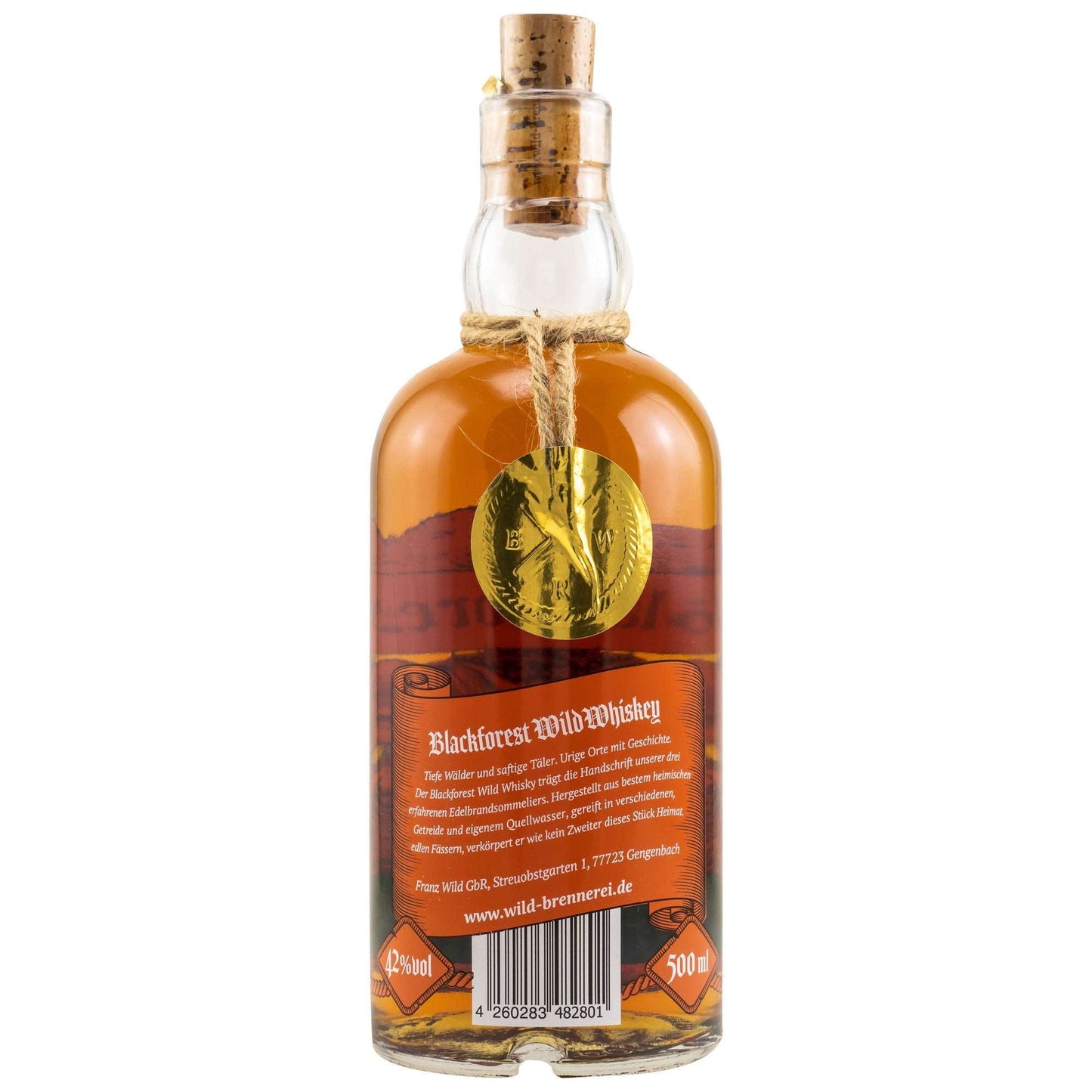 Blackforest | 6 Jahre | Wild Whisky | Peated | Single Malt German Whisky | 0,5l | 42%GET A BOTTLE