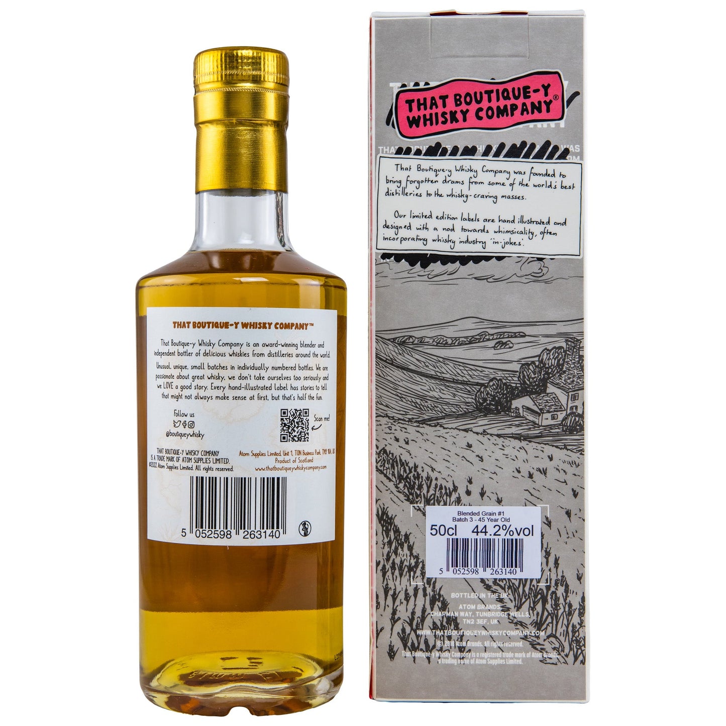 Blended Grain Scotch Whisky | 45 Jahre | Blend #1 | Batch 3 | TBWC | 0,5l | 44,2%GET A BOTTLE