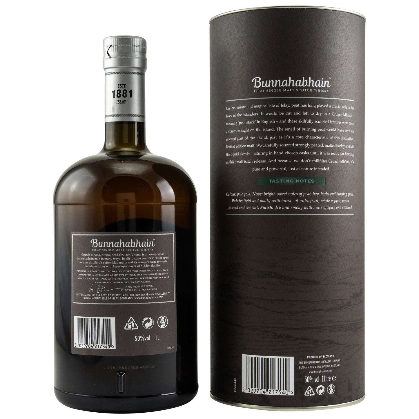 Bunnahabhain | Cruach-Mhona | Travel Retail Exclusive | 1l | 50%GET A BOTTLE