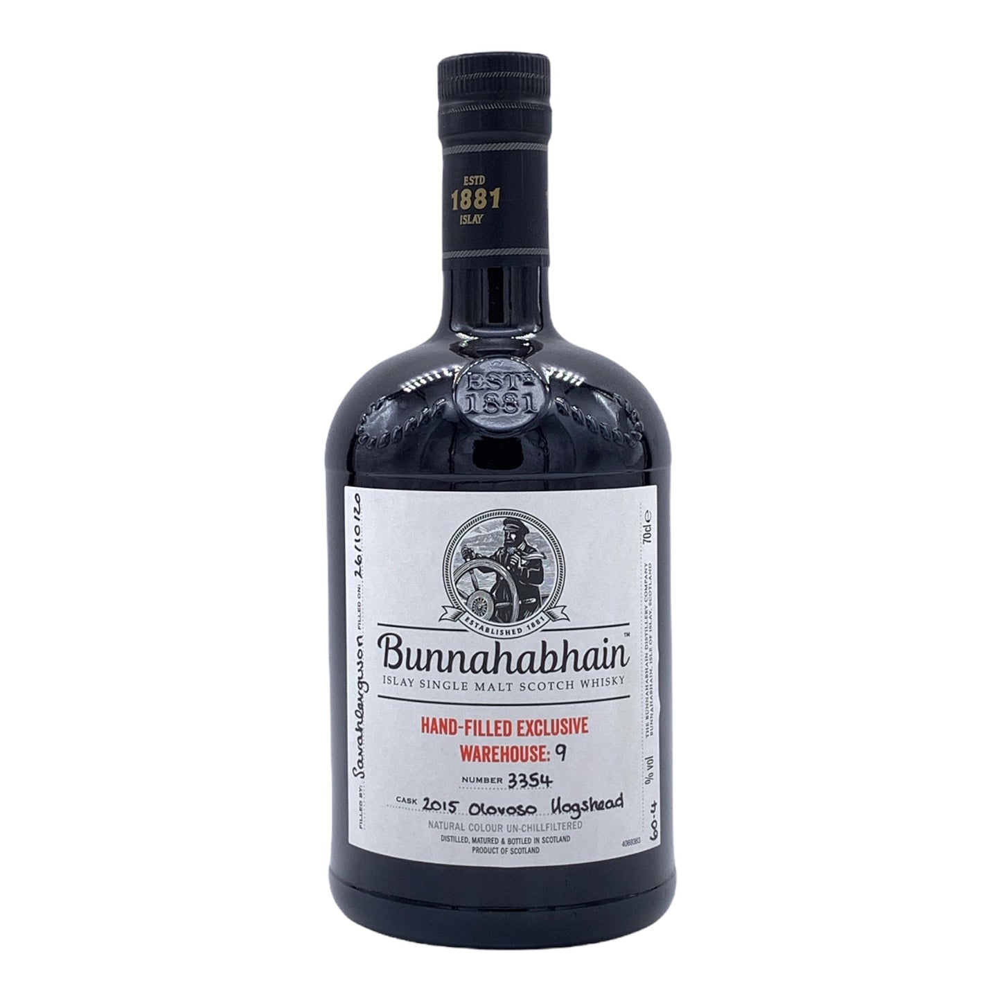 Bunnahabhain | Hand-Filled Exclusive Warehouse #9 Cask 3354 | 2015 Oloroso Hogshead | 0,7l | 60,4%GET A BOTTLE