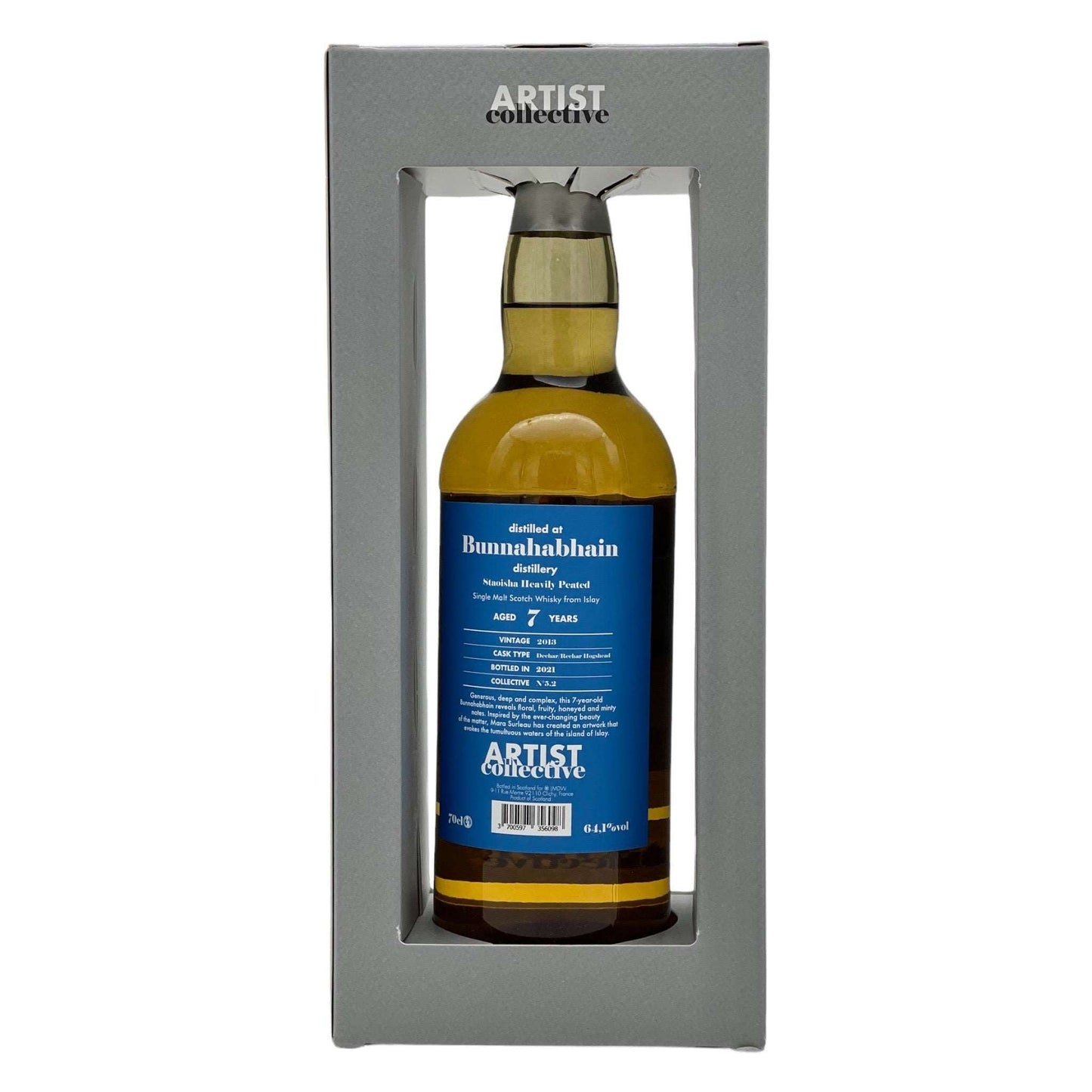 Bunnahabhain Staoisha | 7 Jahre | 2013/2021 | Artist Collective #5.2 | 0,7l | 64,1%GET A BOTTLE
