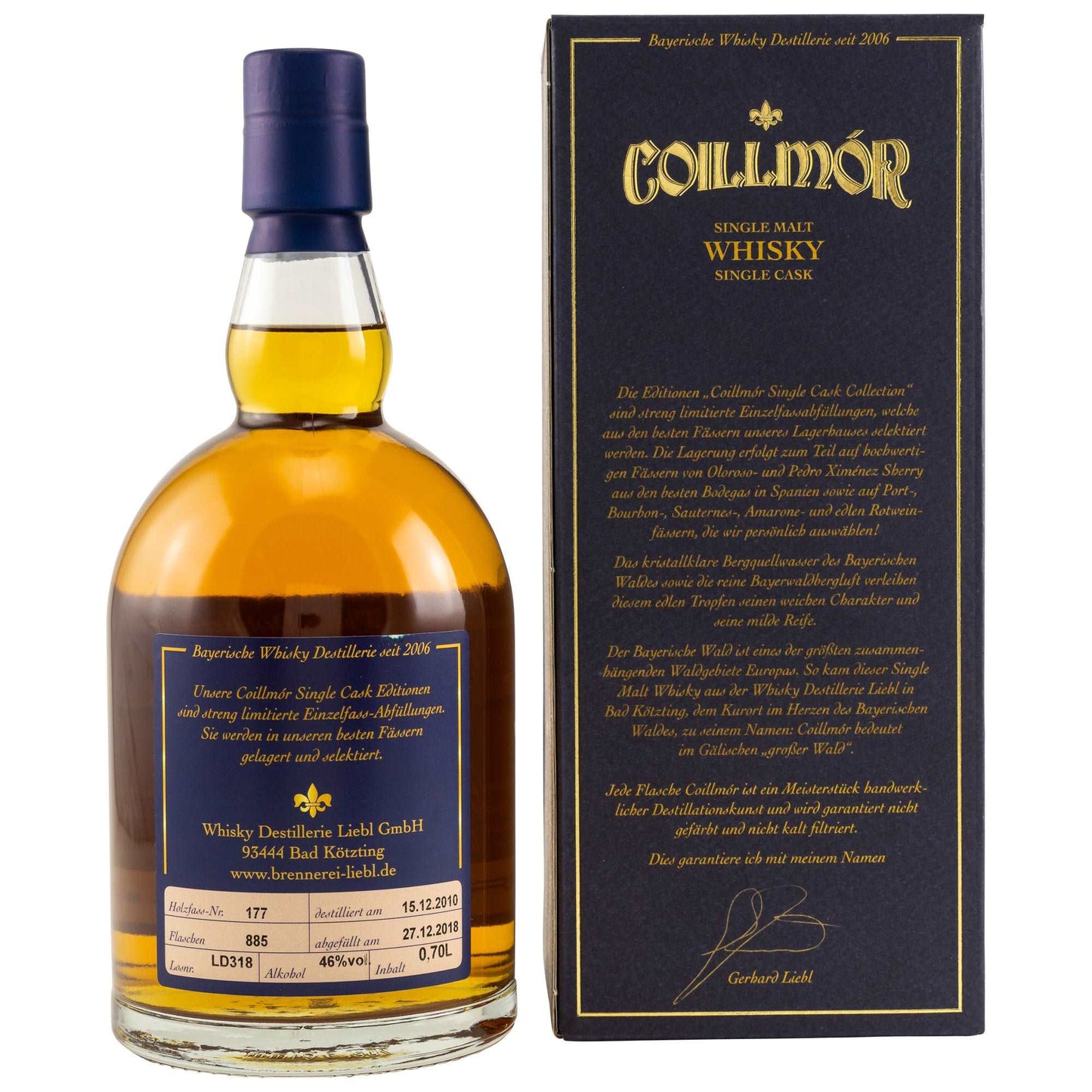 Coillmor | 8 Jahre | 2010/2018 | Oloroso Sherry | Single Cask #177 | Bavarian Whisky | 0,7l | 46%GET A BOTTLE