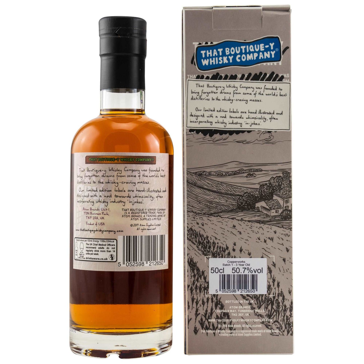 Copperworks | 3 Jahre | Batch 1 | TBWC | Single Malt American Whiskey | 0,5l | 50.7%GET A BOTTLE