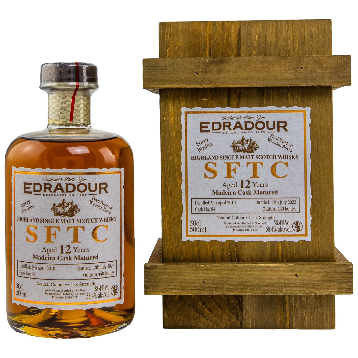 Edradour | 12 Jahre | 2010/2022 | SFTC | Madeira #84 | 0,5l | 58,4%GET A BOTTLE