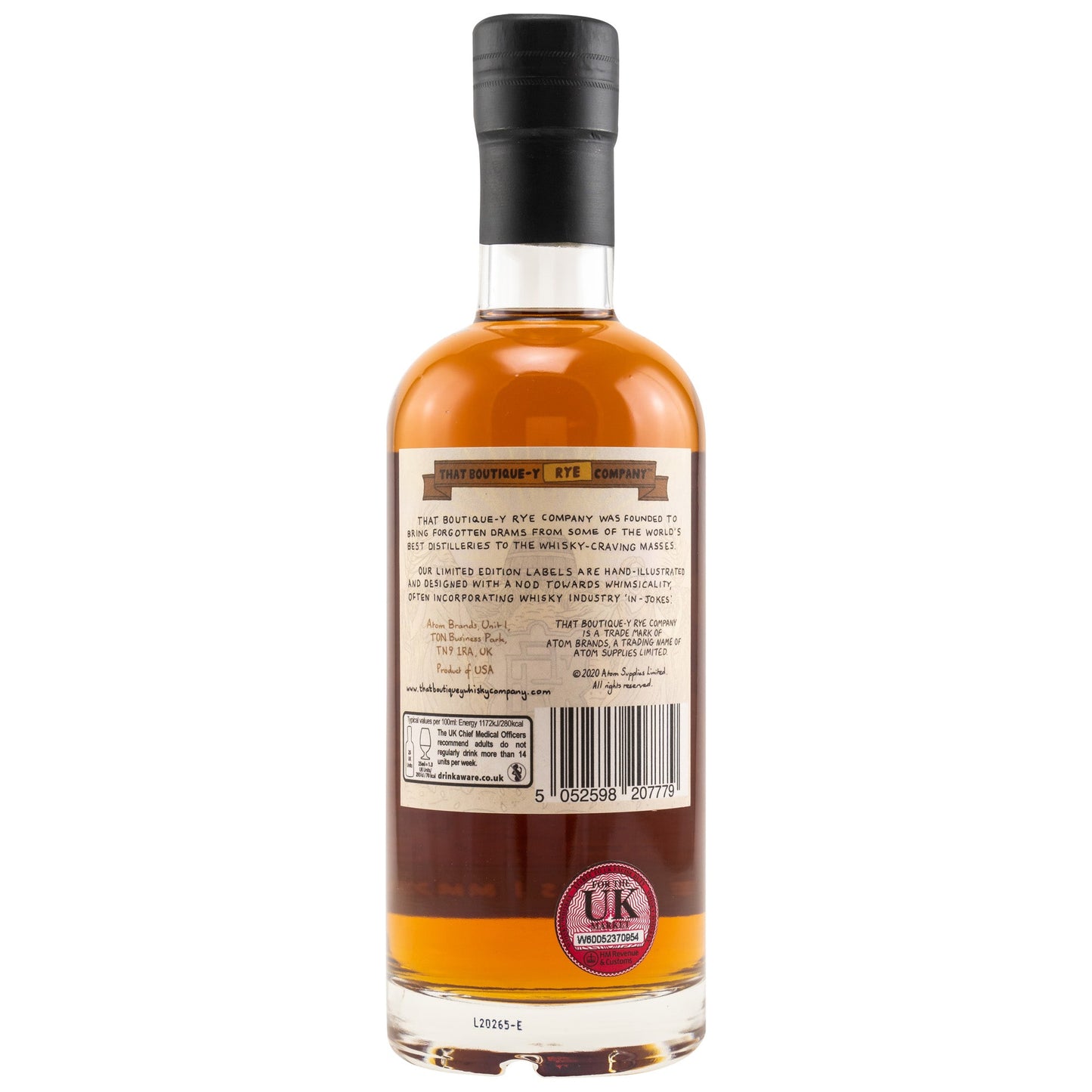 Empire Rye | 2 Jahre | Batch 1 | That Boutique-y Whisky Company | Blended Rye | 0,5l | 50%GET A BOTTLE