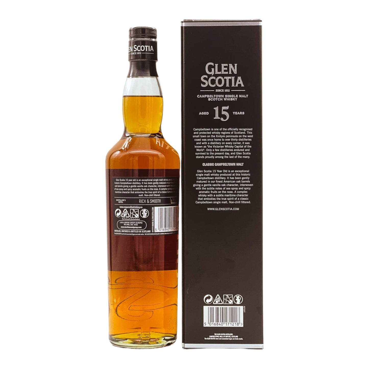 Glen Scotia | 15 Jahre | Rich & Smooth | 0,7l | 46%GET A BOTTLE