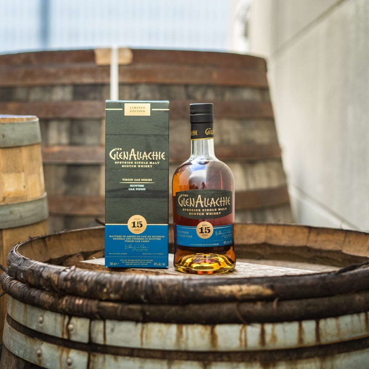 GlenAllachie | 15 Jahre | Scottish Oak Finish | Virgin Oak Series | 0,7l | 48%GET A BOTTLE