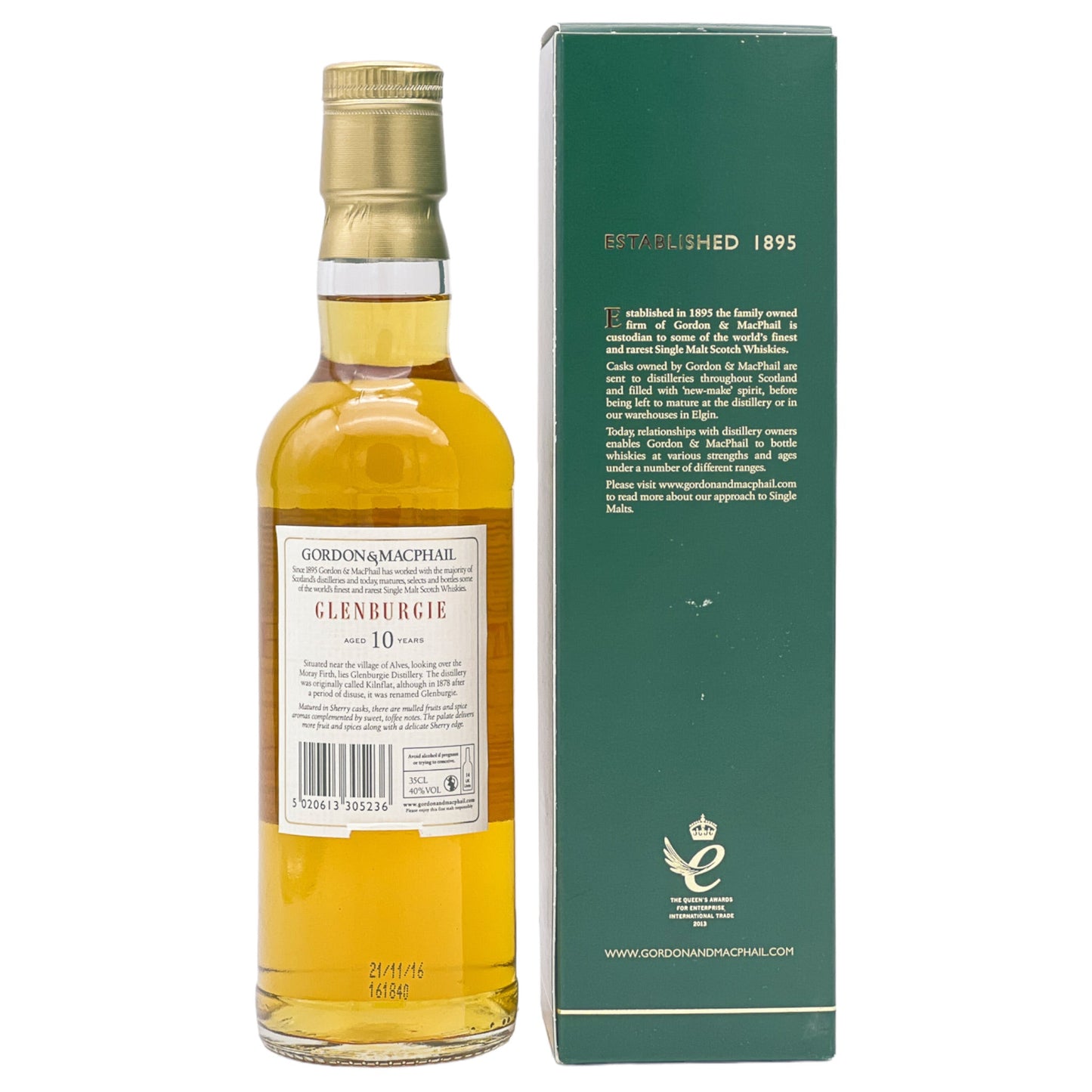 Glenburgie | 10 Jahre | Gordon & MacPhail | 0,35l | 40%GET A BOTTLE