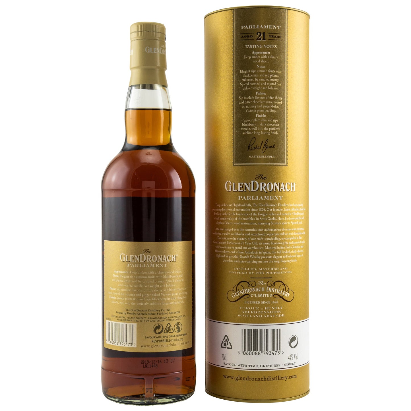 Glendronach | 21 Jahre | Parliament | Abfülldatum 09/2022 | 0,7l | 48%GET A BOTTLE