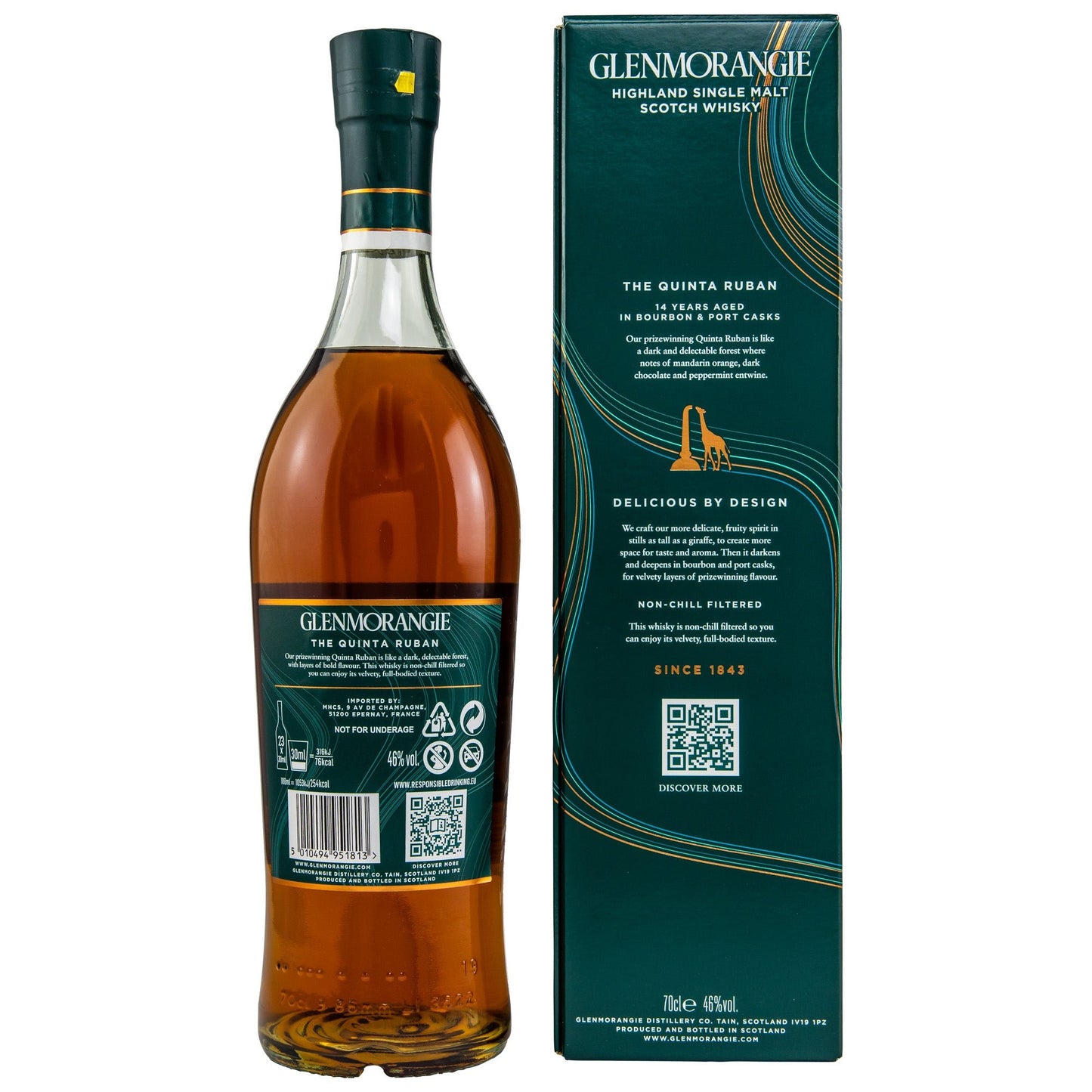 Glenmorangie | 14 Jahre | The Quinta Ruban | Neue Ausstattung | 0,7l | 46%GET A BOTTLE