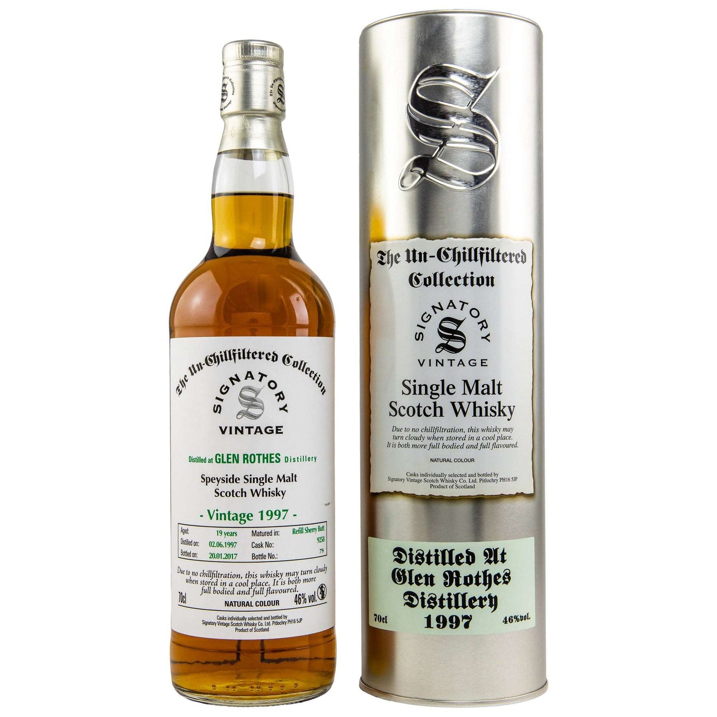 Glenrothes | 19 Jahre | 1997/2017 | Signatory Vintage | Sherry #9258 | 0,7l | 46%GET A BOTTLE