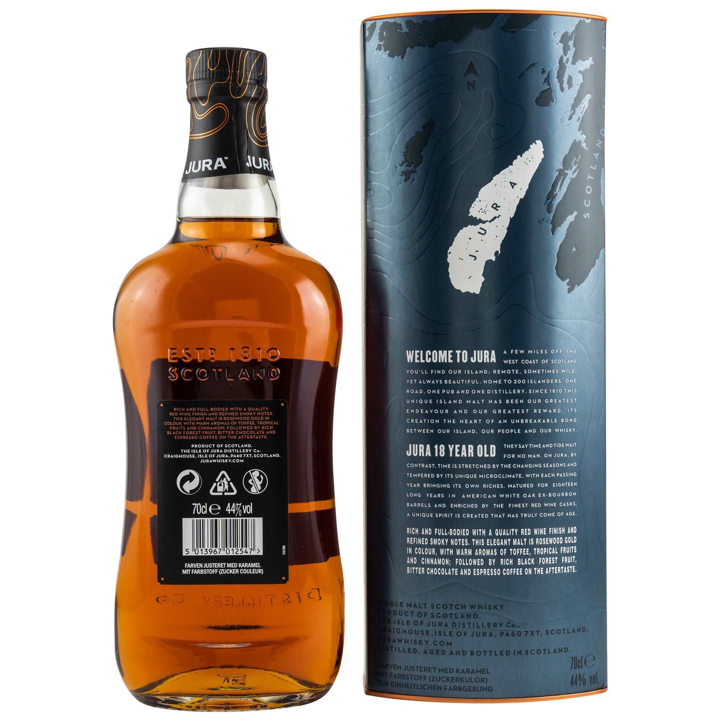 Jura | 18 Jahre | 0,7l | 44%GET A BOTTLE