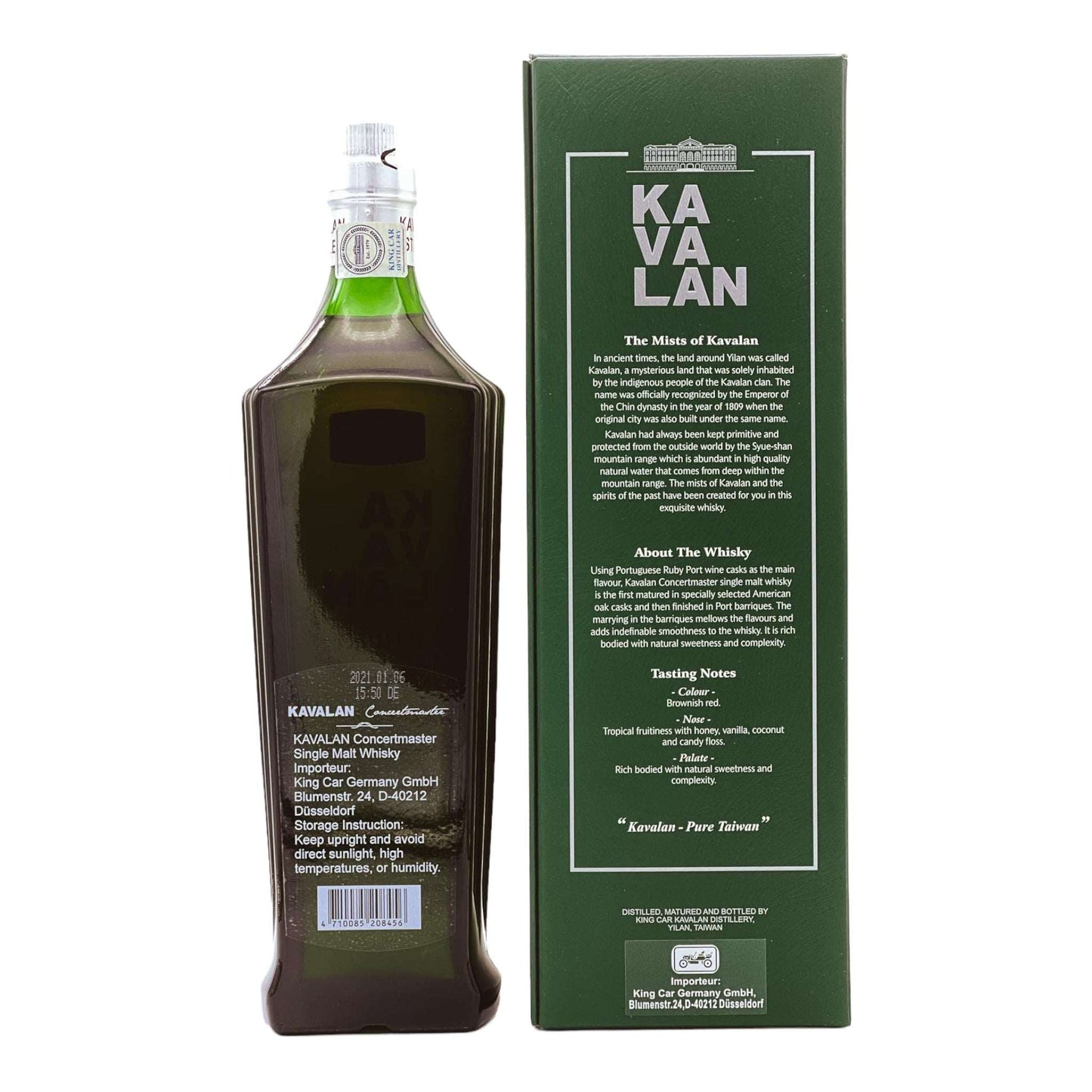Kavalan | Concertmaster | Port Cask Finish | Single Malt Taiwanese Whisky | 0,7l | 40%GET A BOTTLE