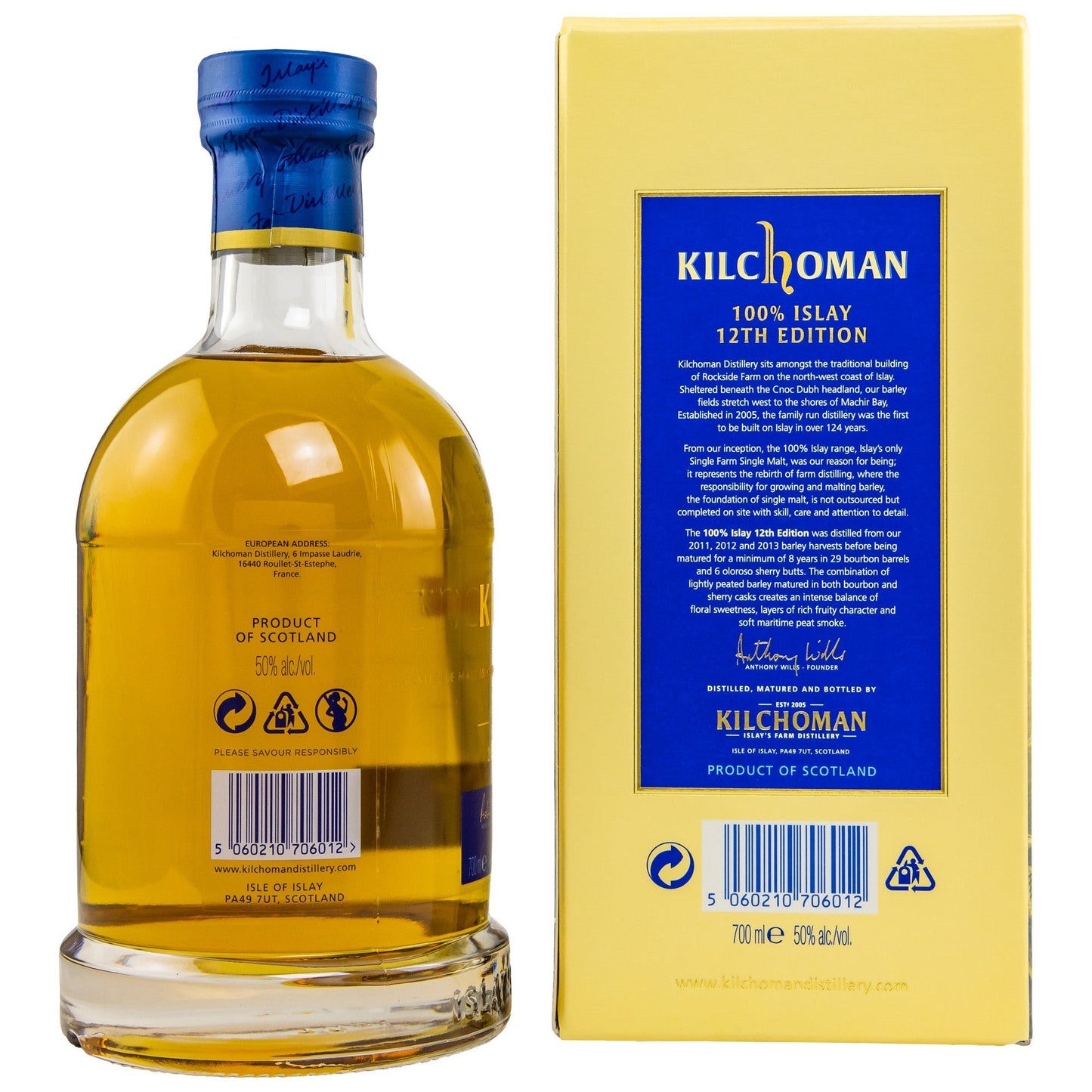 Kilchoman | 100% Islay | The 12th Edition | Bourbon & Sherry Casks | 0,7l | 50%GET A BOTTLE