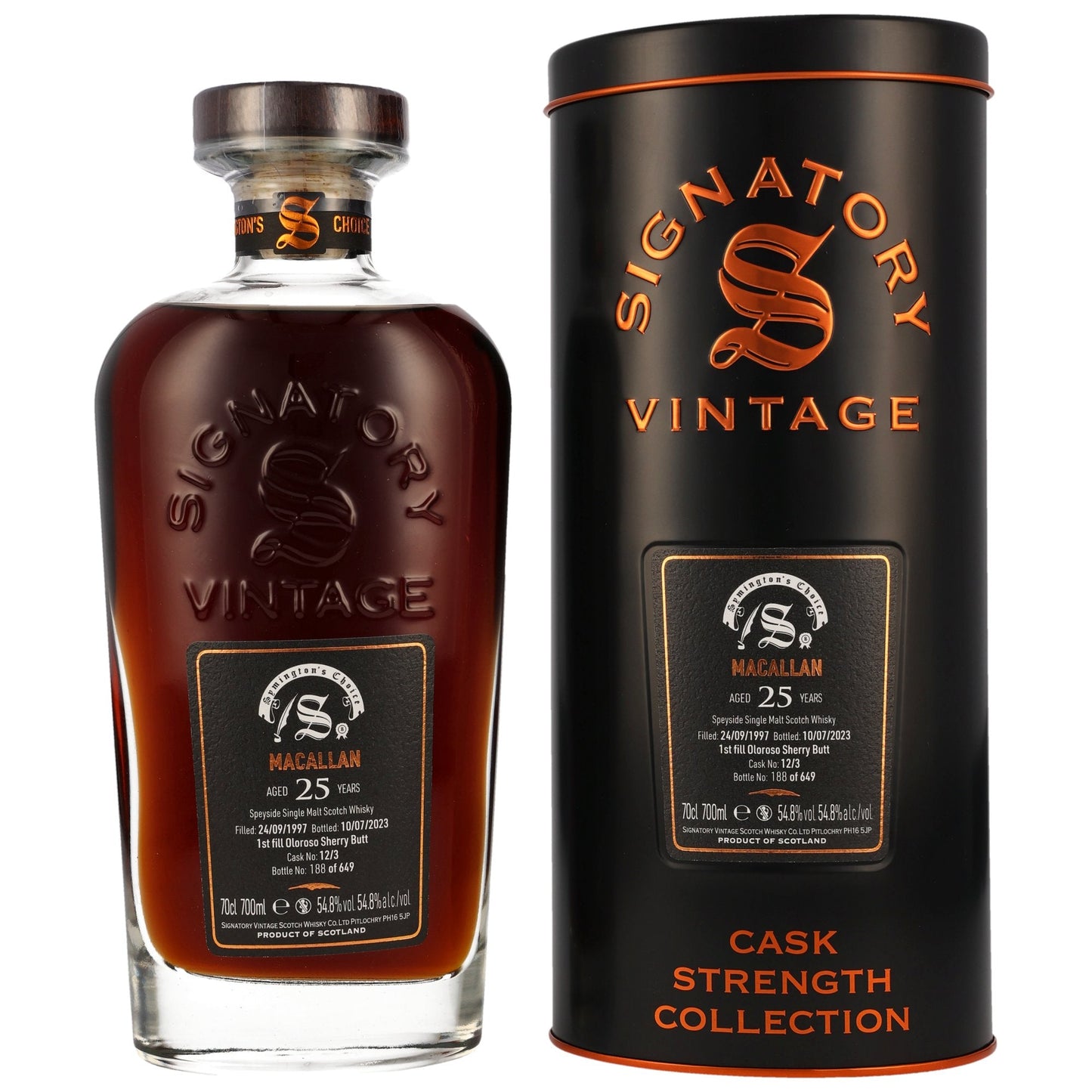 Macallan | Signatory Vintage | Symington’s Choice #12/3 | 25 Jahre | 1997/2023 | 54,8%GET A BOTTLE