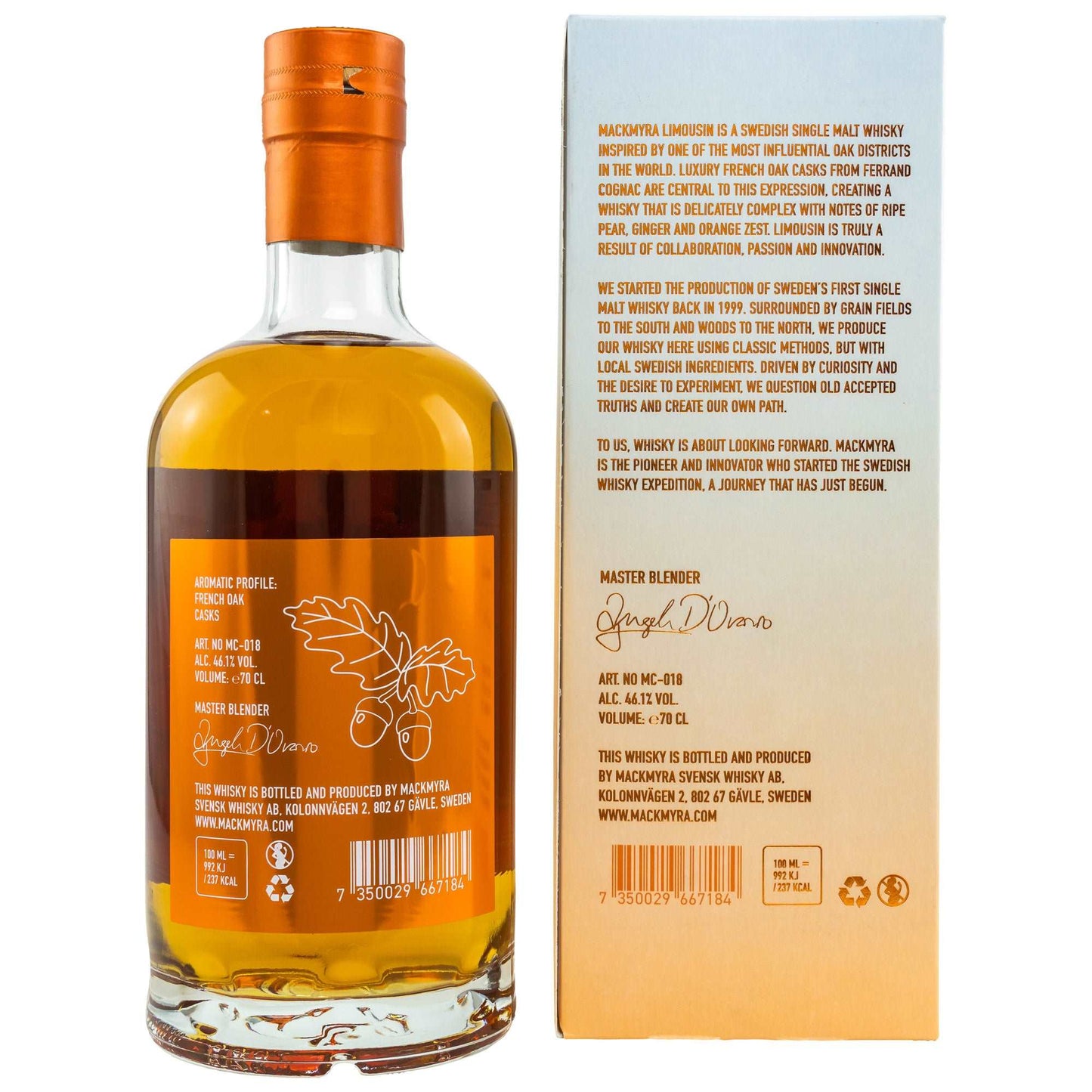 Mackmyra | Limousin | Single Malt Swedish Whisky | 0,7l | 46,1%GET A BOTTLE