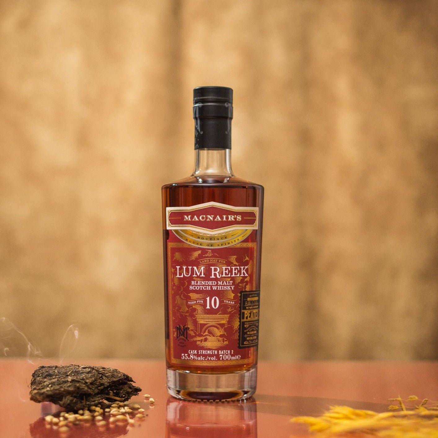 MacNair's | 10 Jahre | Lum Reek | Batch 2 | 0,7l | 55,8%GET A BOTTLE