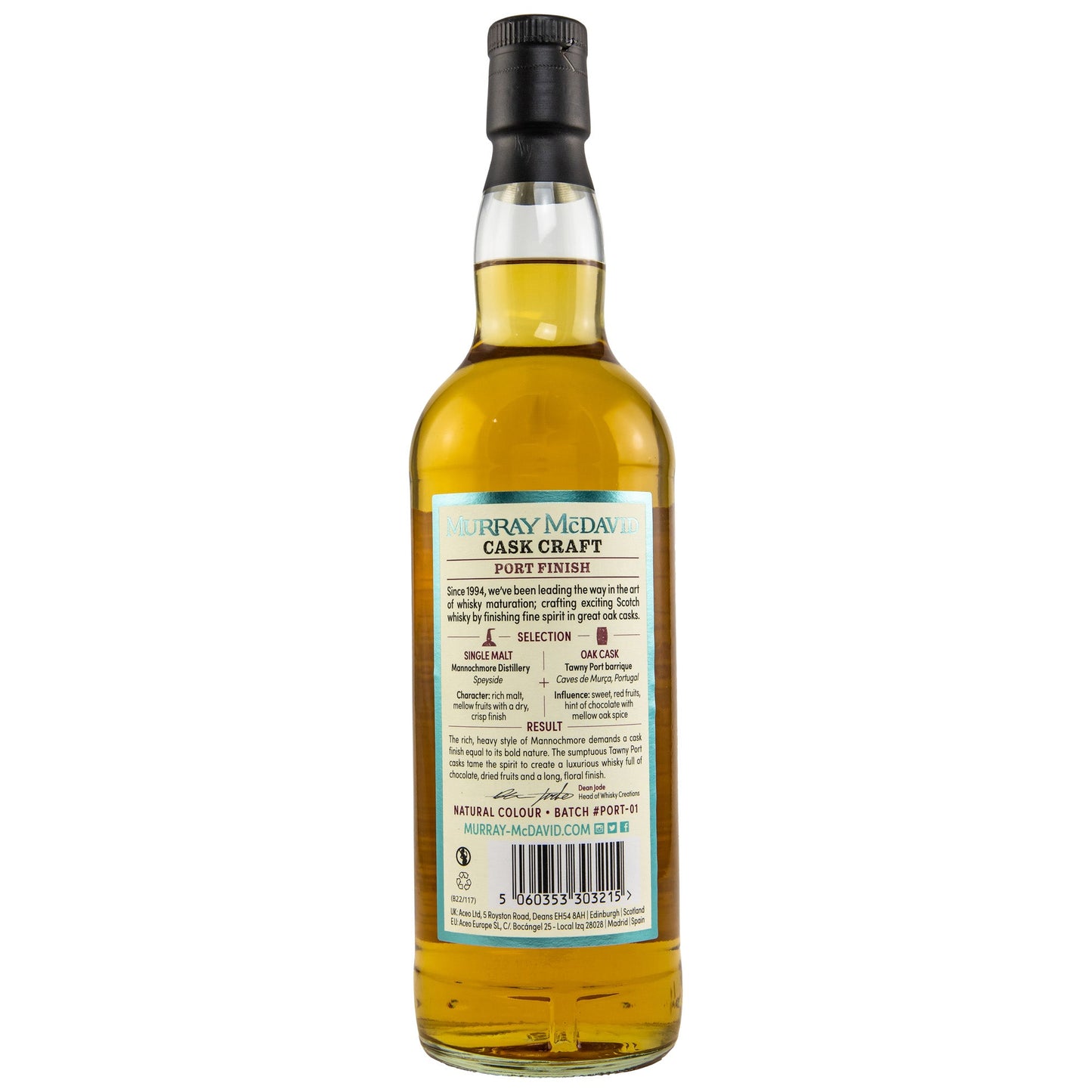 Mannochmore | Murray McDavid | Port Finish | Cask Craft | 0,7l | 44,5%GET A BOTTLE
