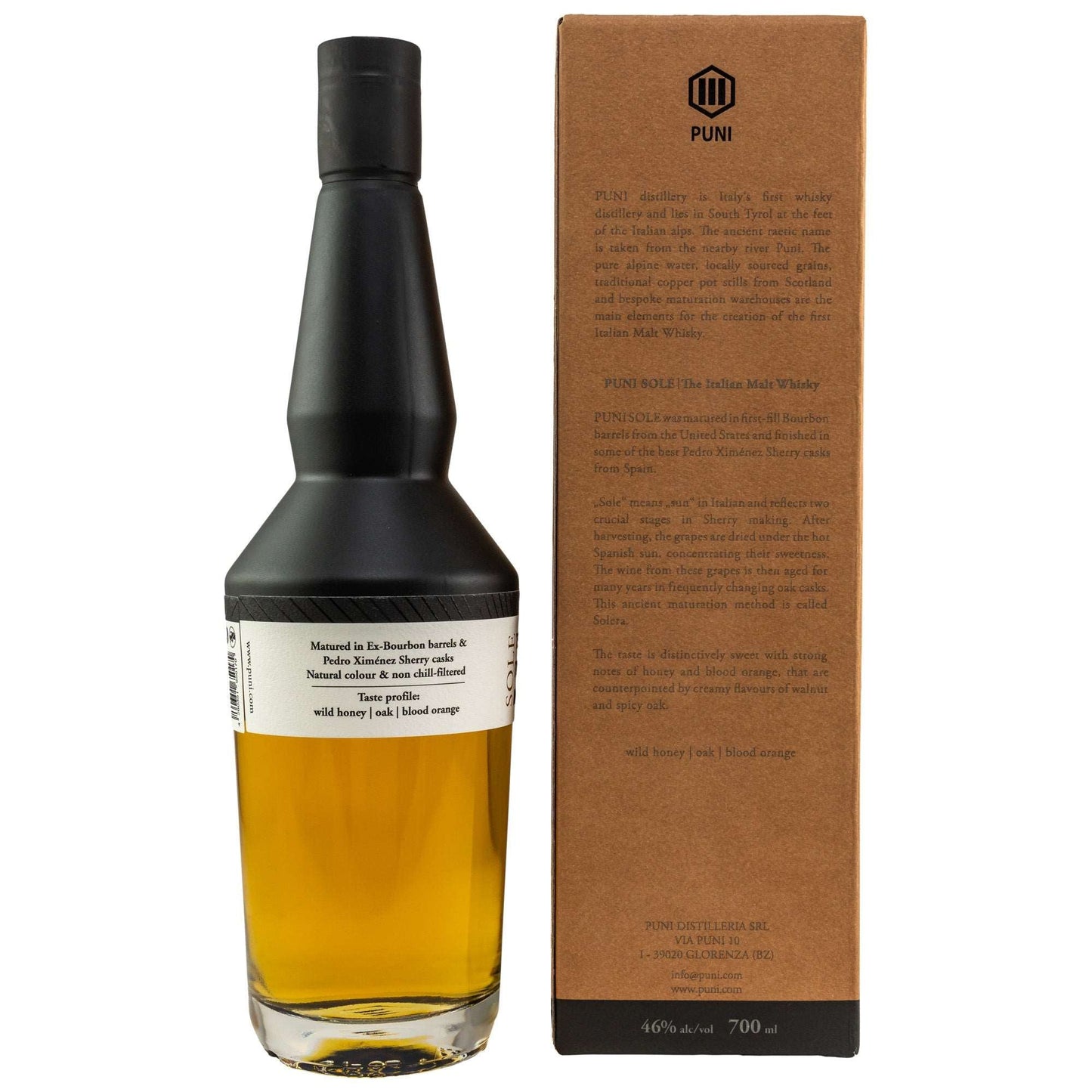 PUNI | Sole | 4 Jahre | Single Malt Italian Whisky | 0,7l | 46%GET A BOTTLE