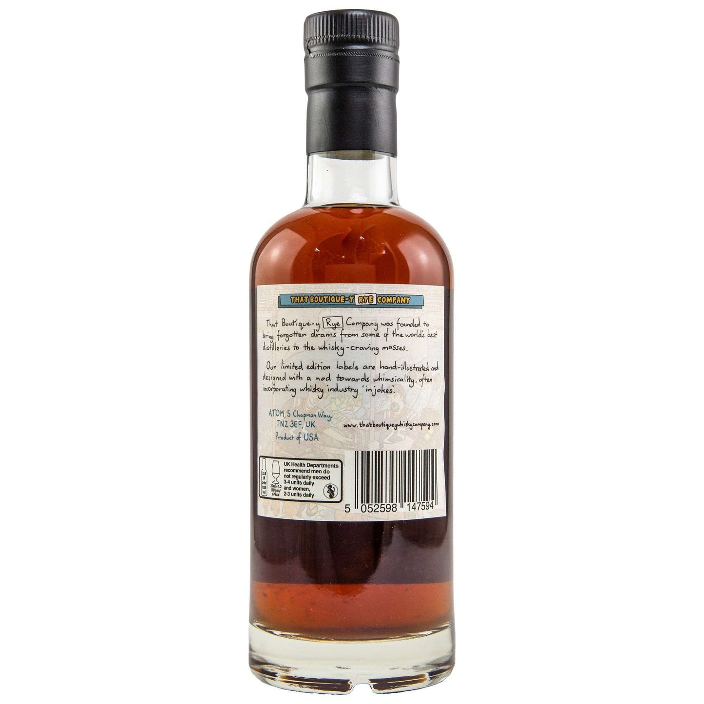 Reservoir | 2 Jahre | Batch 1 | That Boutique-y Whisky Company | American Rye Whiskey | 0,5l | 47,5%GET A BOTTLE