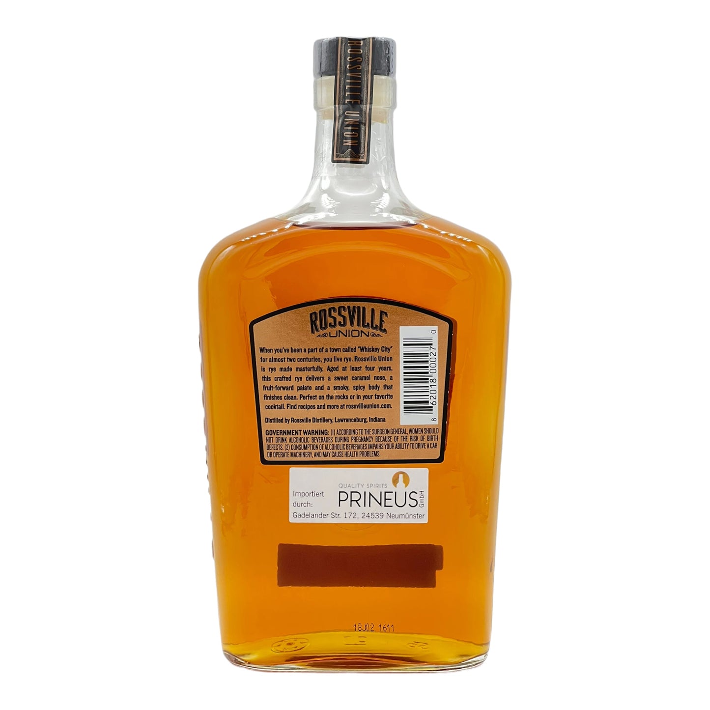 Rossville Union | Straight Rye Whiskey | 0,75l | 47%GET A BOTTLE
