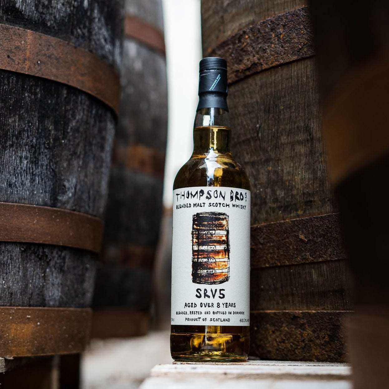 SRV5 | 8 Jahre | Thompson Bros. | Blended Malt Scotch Whisky | 0,7l | 48,5%GET A BOTTLE