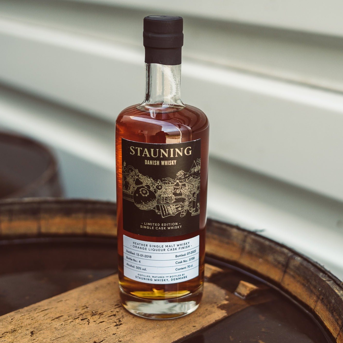 Stauning | 4 Jahre | 2018/2022 | Heather | Orange Liqueur Cask #5739 | Danish Whisky | 0,7l | 50%GET A BOTTLE