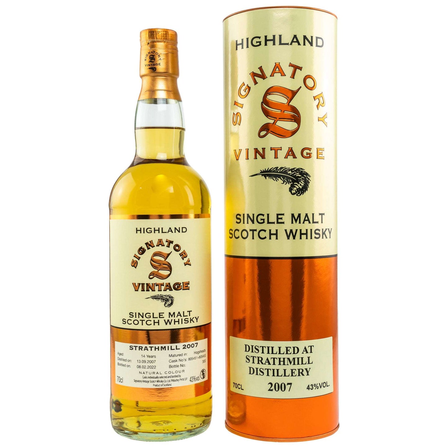 Strathmill | 14 Jahre | 2007/2022 | Signatory Vintage | 0,7l | 43%GET A BOTTLE