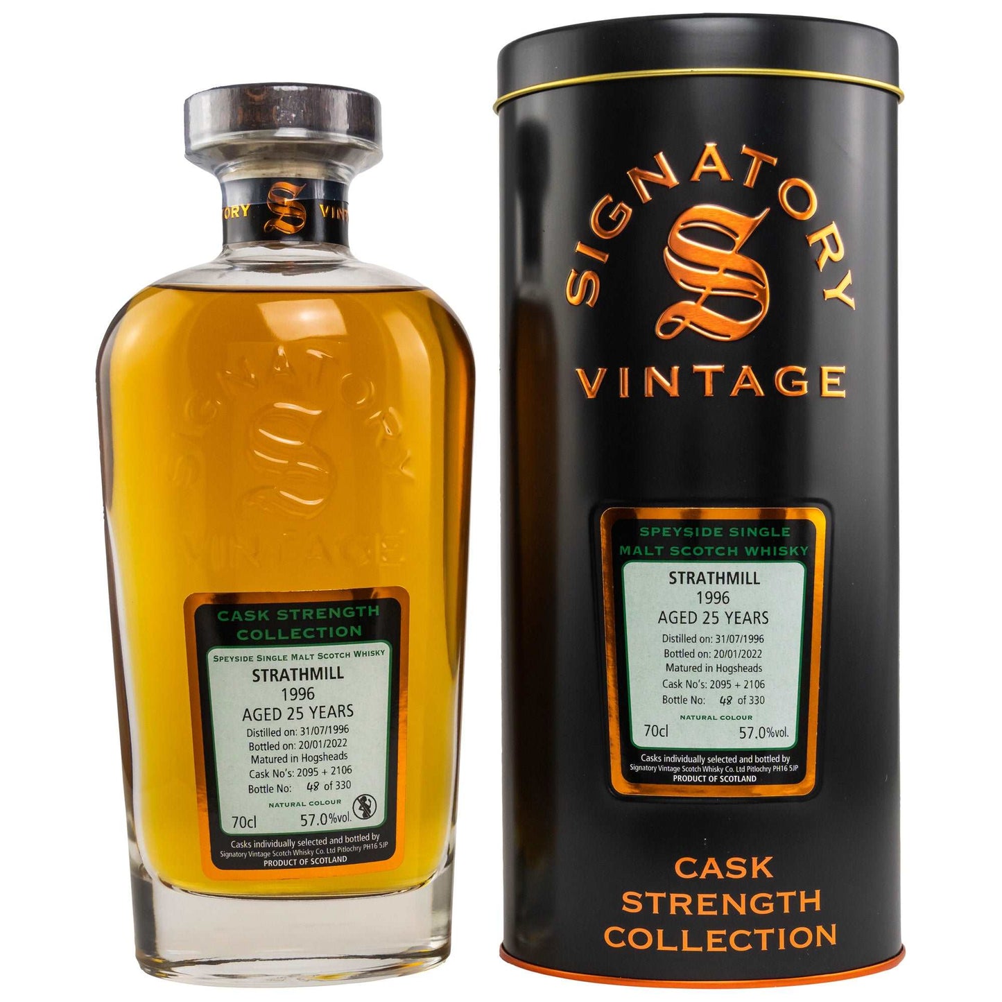 Strathmill | 25 Jahre | 1996/2022 | Signatory Vintage Collection | #2095+2106 | 0,7l | 57%GET A BOTTLE