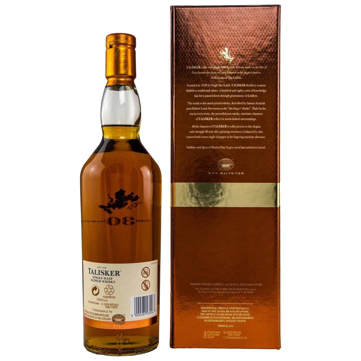 Talisker | 30 Jahre | 0,7l | 45,8%GET A BOTTLE