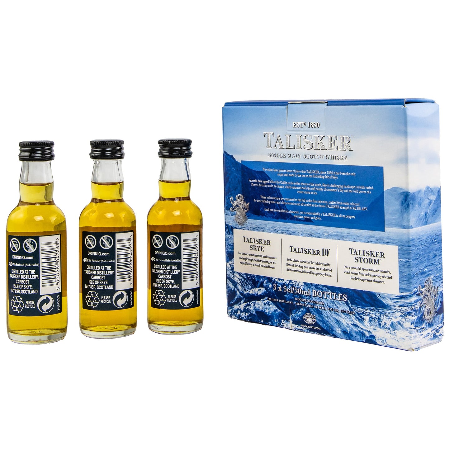 Talisker | Probierset | 10 & Skye & Storm | 3 x 0,05l l 45,8%GET A BOTTLE