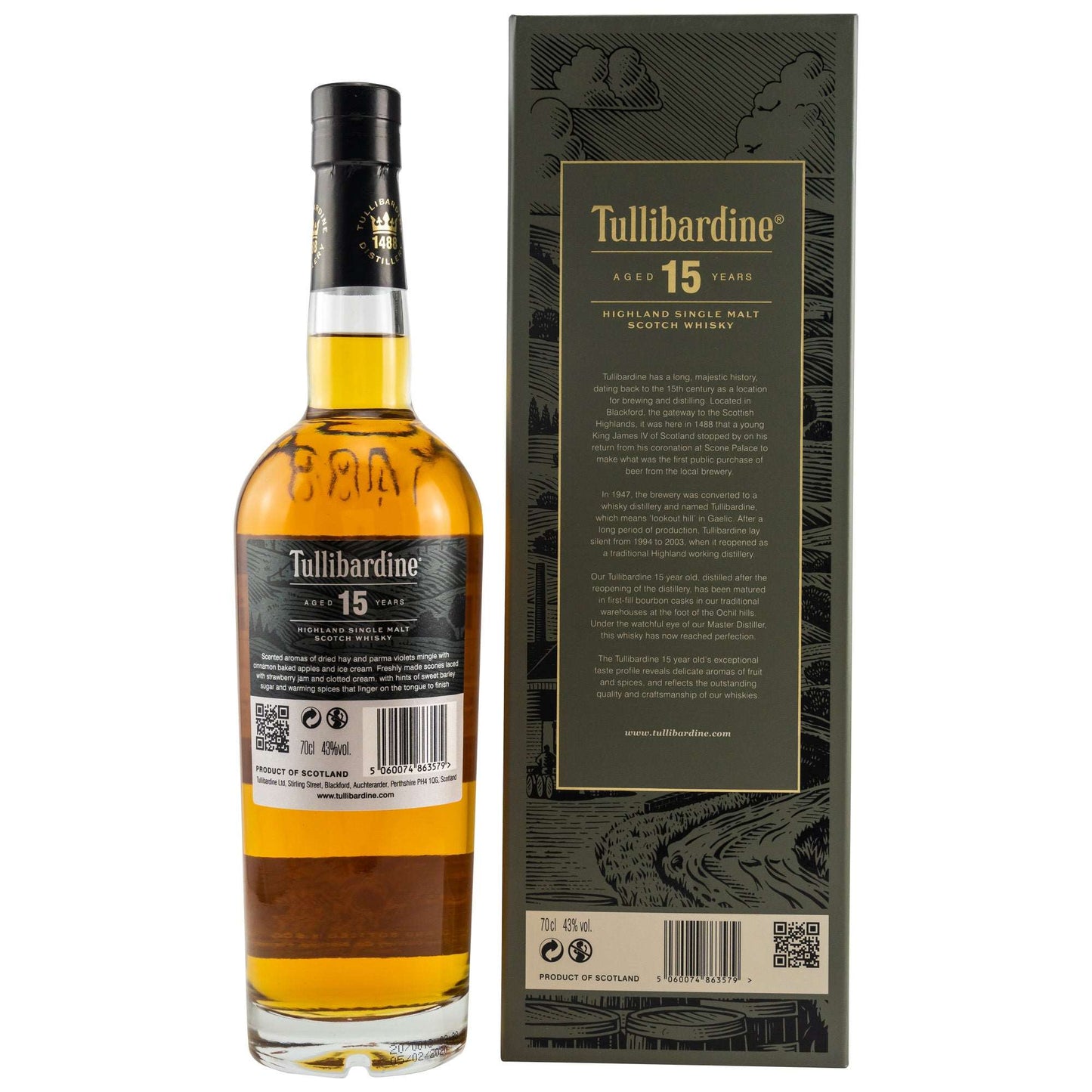 Tullibardine | 15 Jahre | 0,7l | 43%GET A BOTTLE
