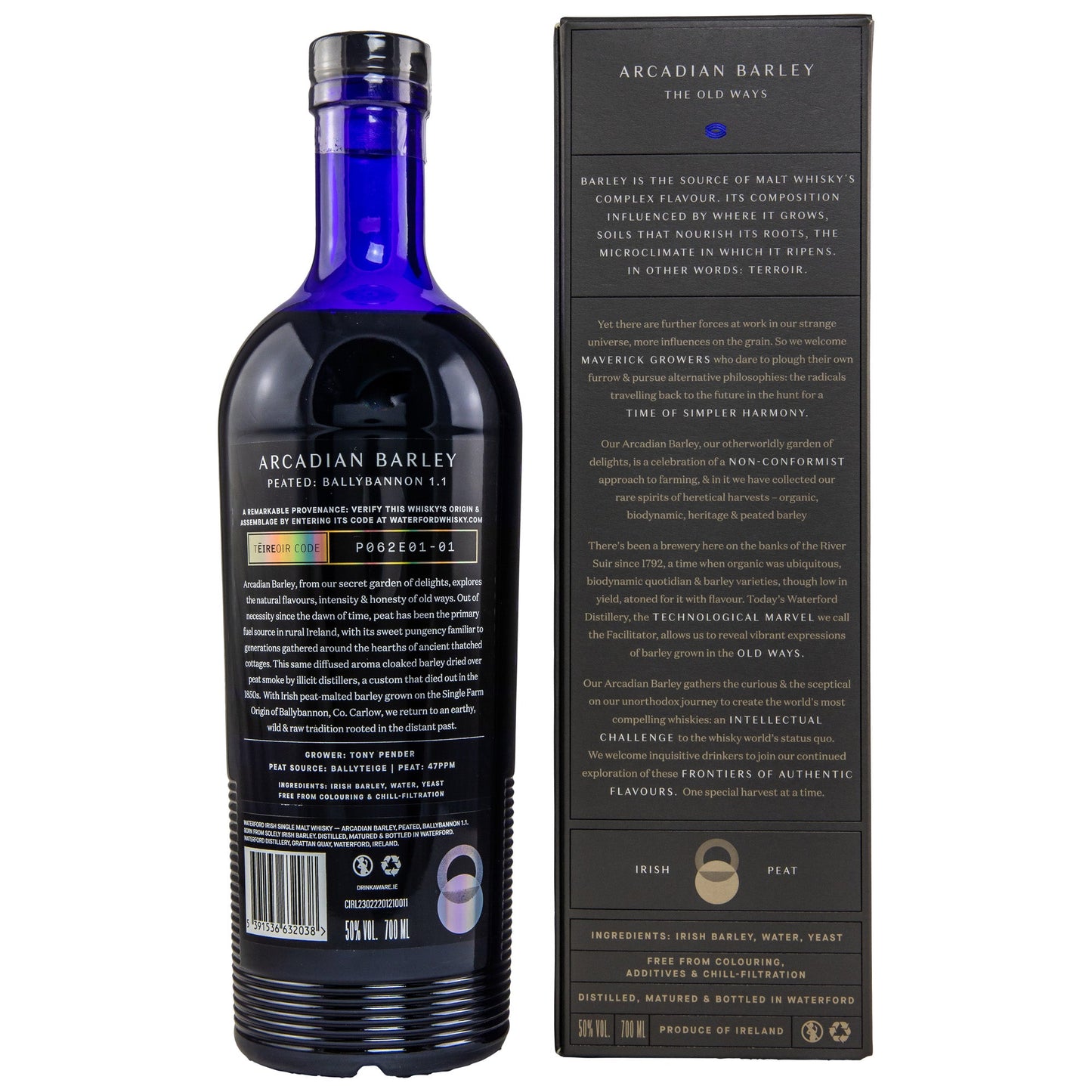 Waterford | Peated: Ballybannon 1.1 | Single Malt Irish Whiskey | 0,7l | 50%GET A BOTTLE