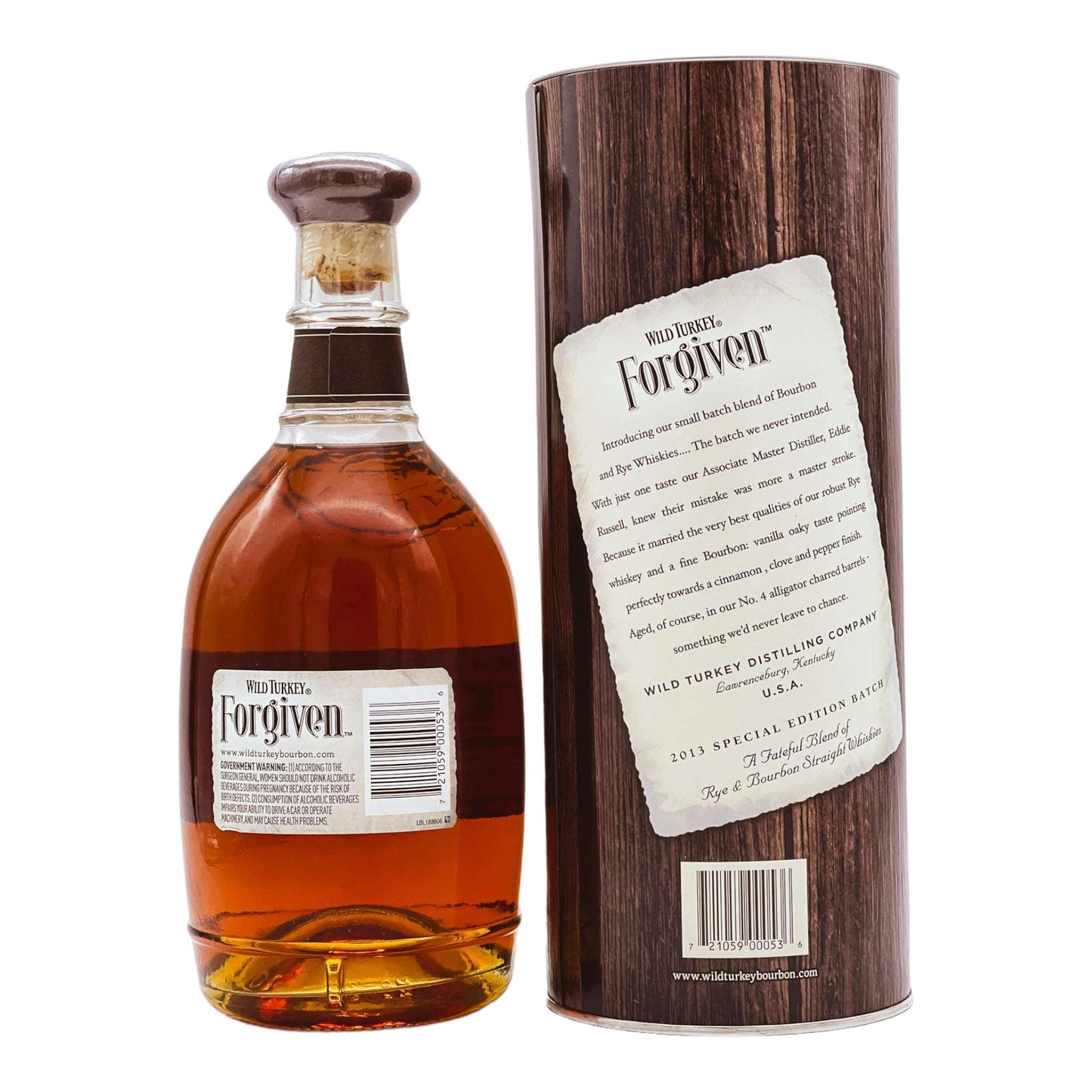 Wild Turkey | Forgiven 2013 | Special Edition | Batch No. 302 | Kentucky Bourbon / Rye | 0,75l | 45,5%GET A BOTTLE