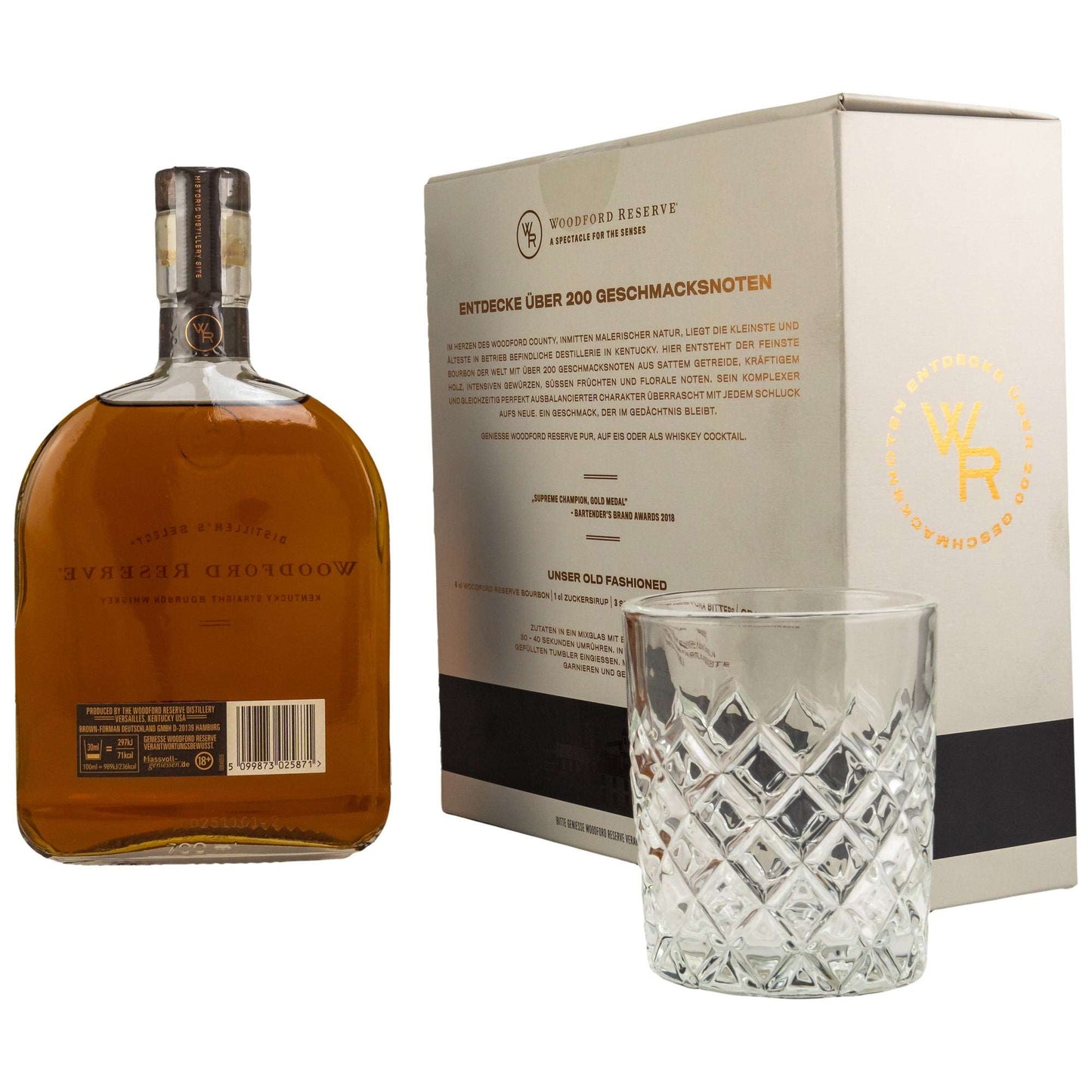 Woodford Reserve | Distiller's Select Geschenk-Set | Kentucky Straight Bourbon | 0,7l | 43,2%GET A BOTTLE